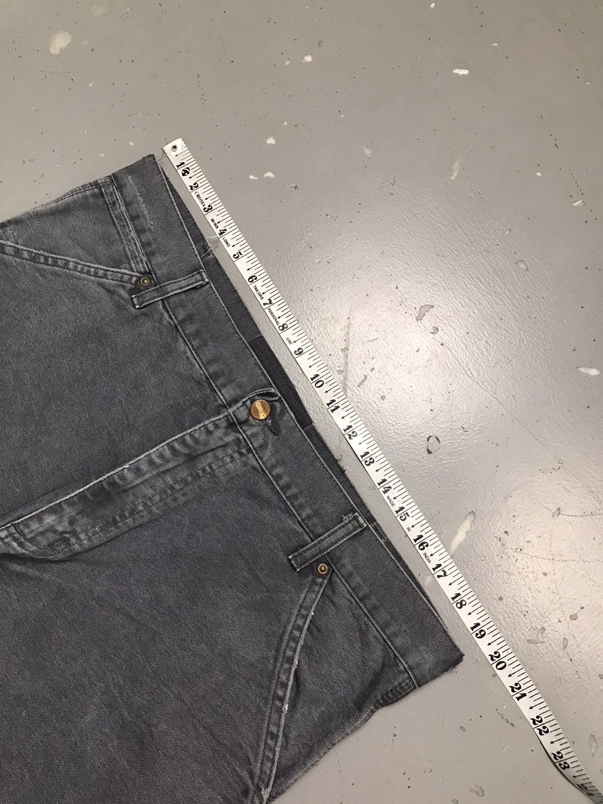 Carhartt Vintage Carhartt repaired carpenter workwear denim Size US 39 - 6 Thumbnail