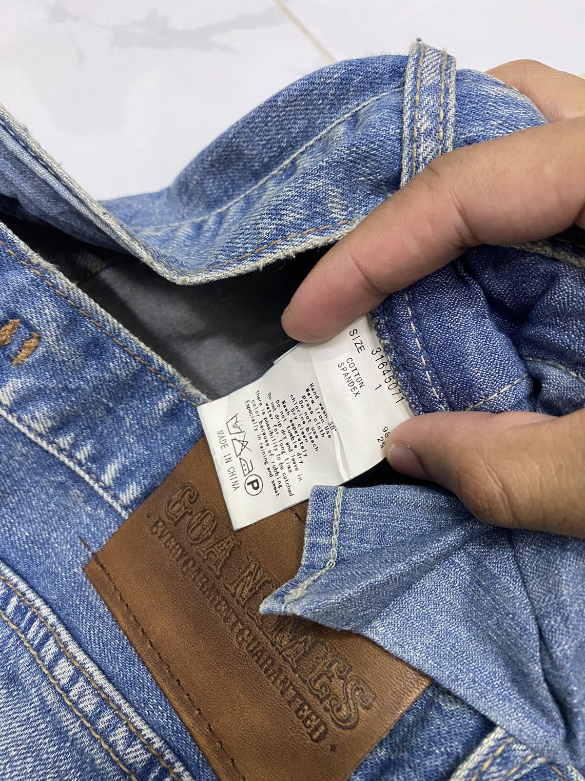 If Six Was Nine × Japanese Brand × Le Grande Bleu (L.G.B.) 🔥GOA NIMES SELVEDGE DISTRESS CUT LEG DENIM JEANS Size 26" / US 2 / IT 38 - 10 Thumbnail