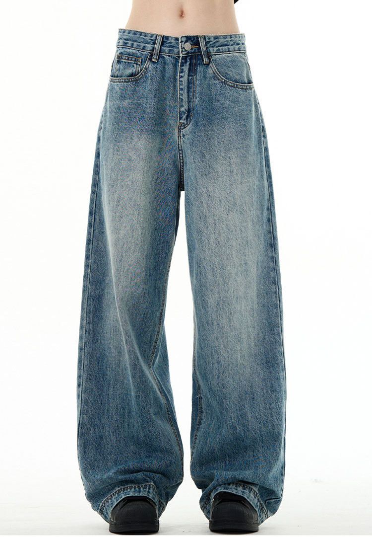 Japanese Brand × Jean Vintage washed cleanfit blue straight-leg versatile jeans Size US 32 / EU 48 - 5 Thumbnail