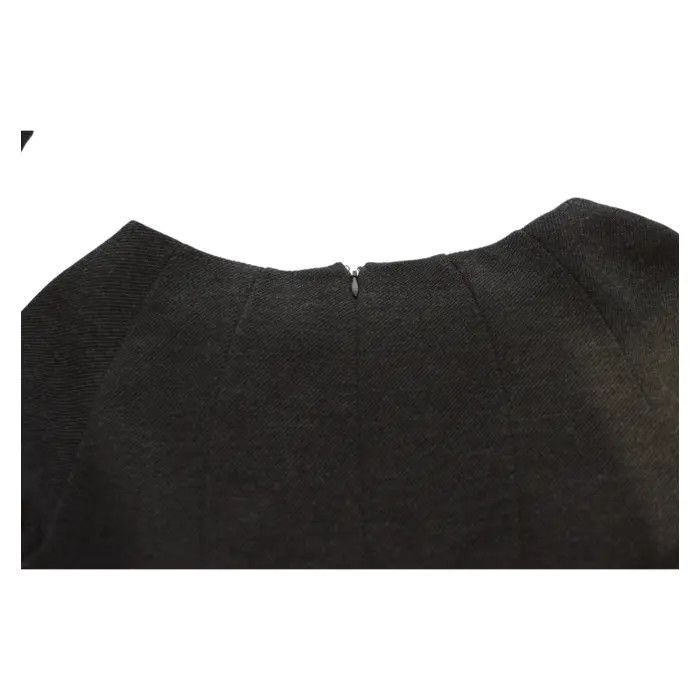 Roberto Cavalli Class Roberto Cavalli Anthracite Gray Wool Long Sleeve Knee Size L / US 10 / IT 46 - 12 Thumbnail