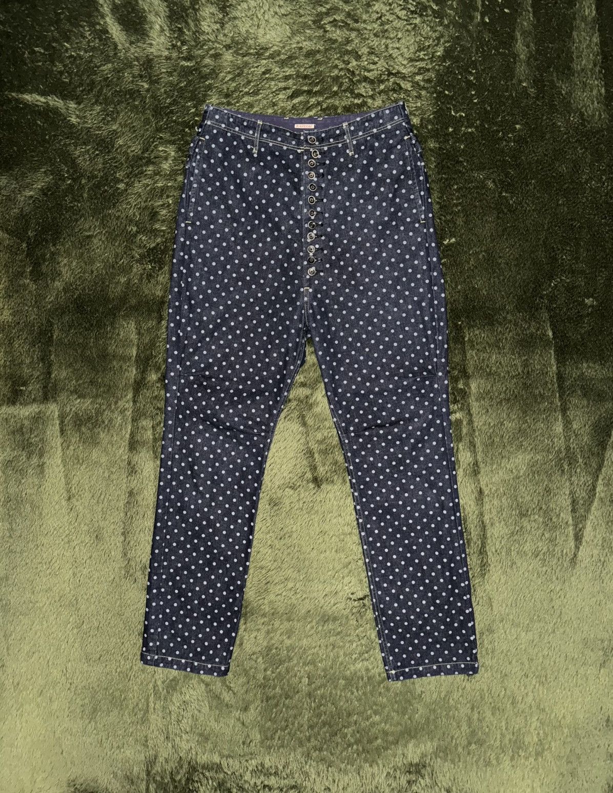 Kapital [2] KAPITAL Dot Pattern Button-Fly Denim Pants Size US 30 / EU 46 - 1 Thumbnail
