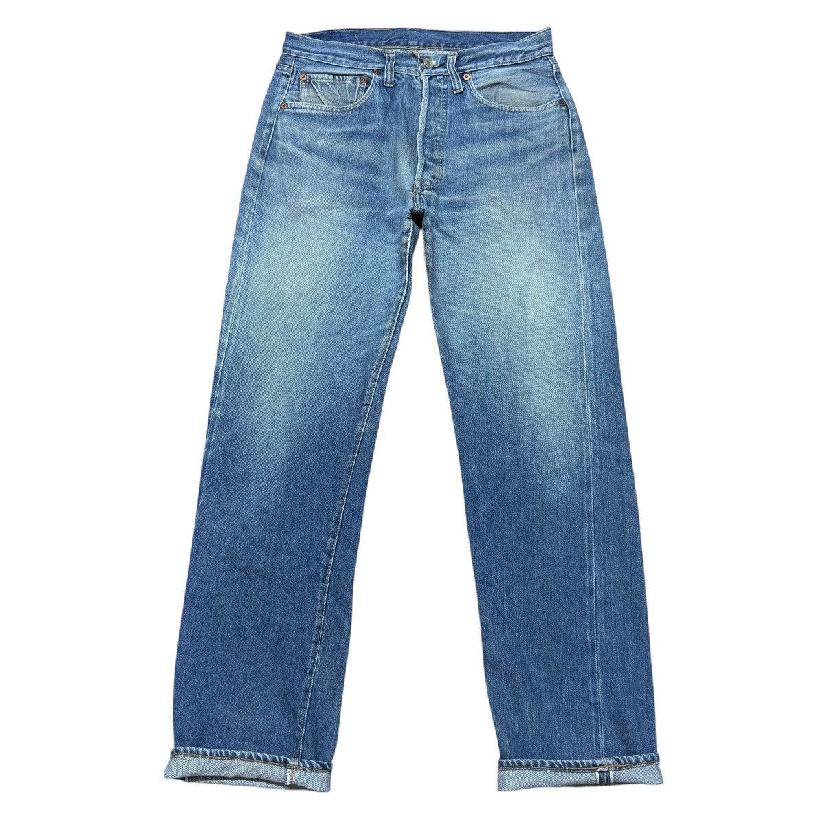 Levi's Vintage 80s Levis 501 Redline Selvedge Jeans #6 Size US 31 - 1 Thumbnail