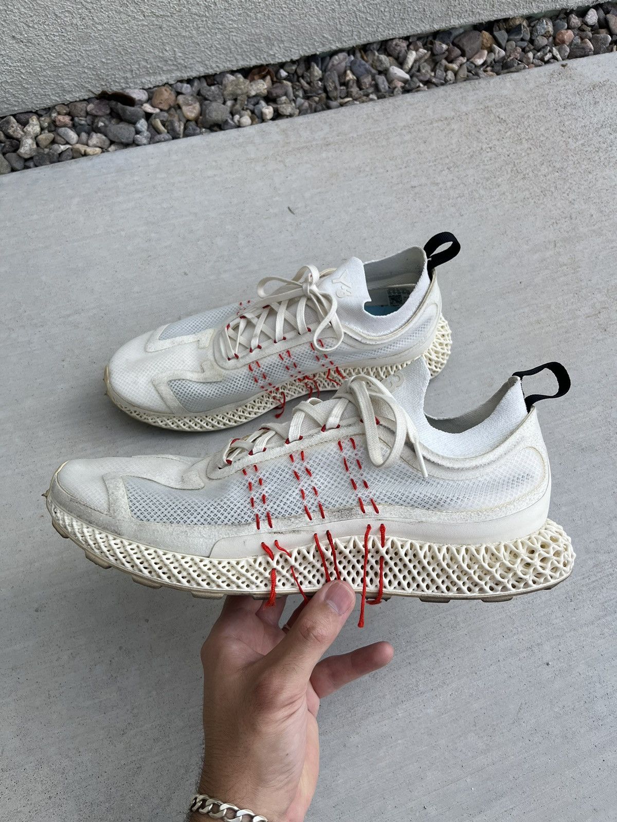 Adidas × Y-3 × Yohji Yamamoto Adidas Y-3 Yohji Yamamoto 4D Runner Halo Beige Japan y2k Size US 11.5 / EU 44-45 - 6 Thumbnail
