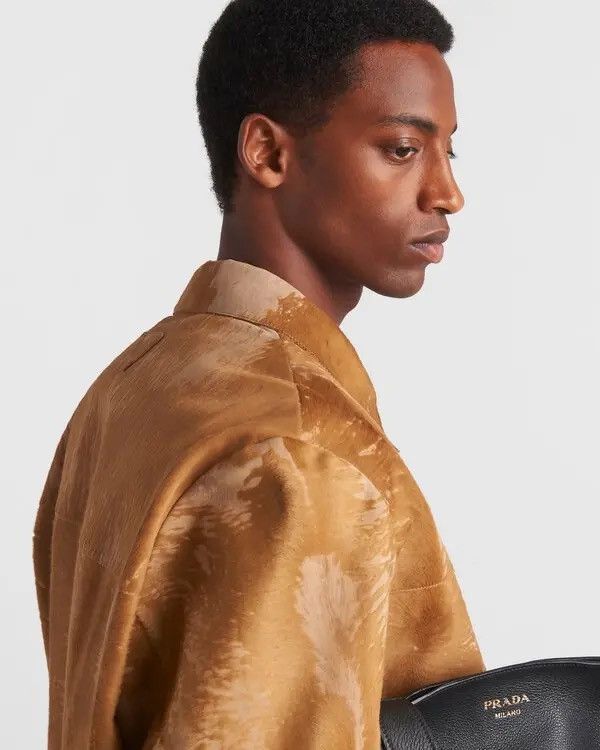 Prada 🔥$11K VALUE🔥 Horseskin Leather Jacket Size US L / EU 52-54 / 3 - 5 Thumbnail