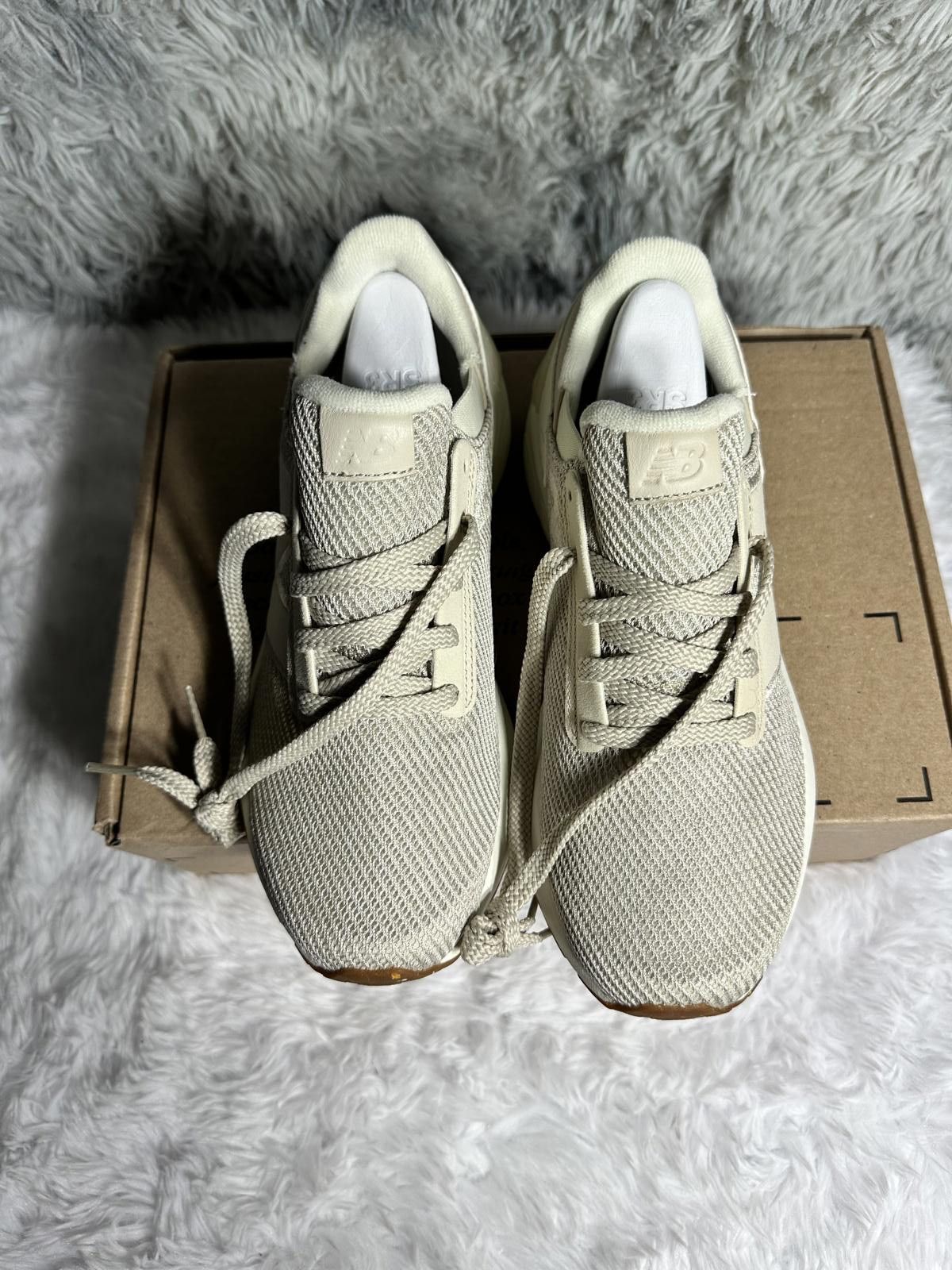 New Balance New Balance Beige Mesh Athletic Sneakers Size US 8.5 / IT 38.5 - 3 Thumbnail