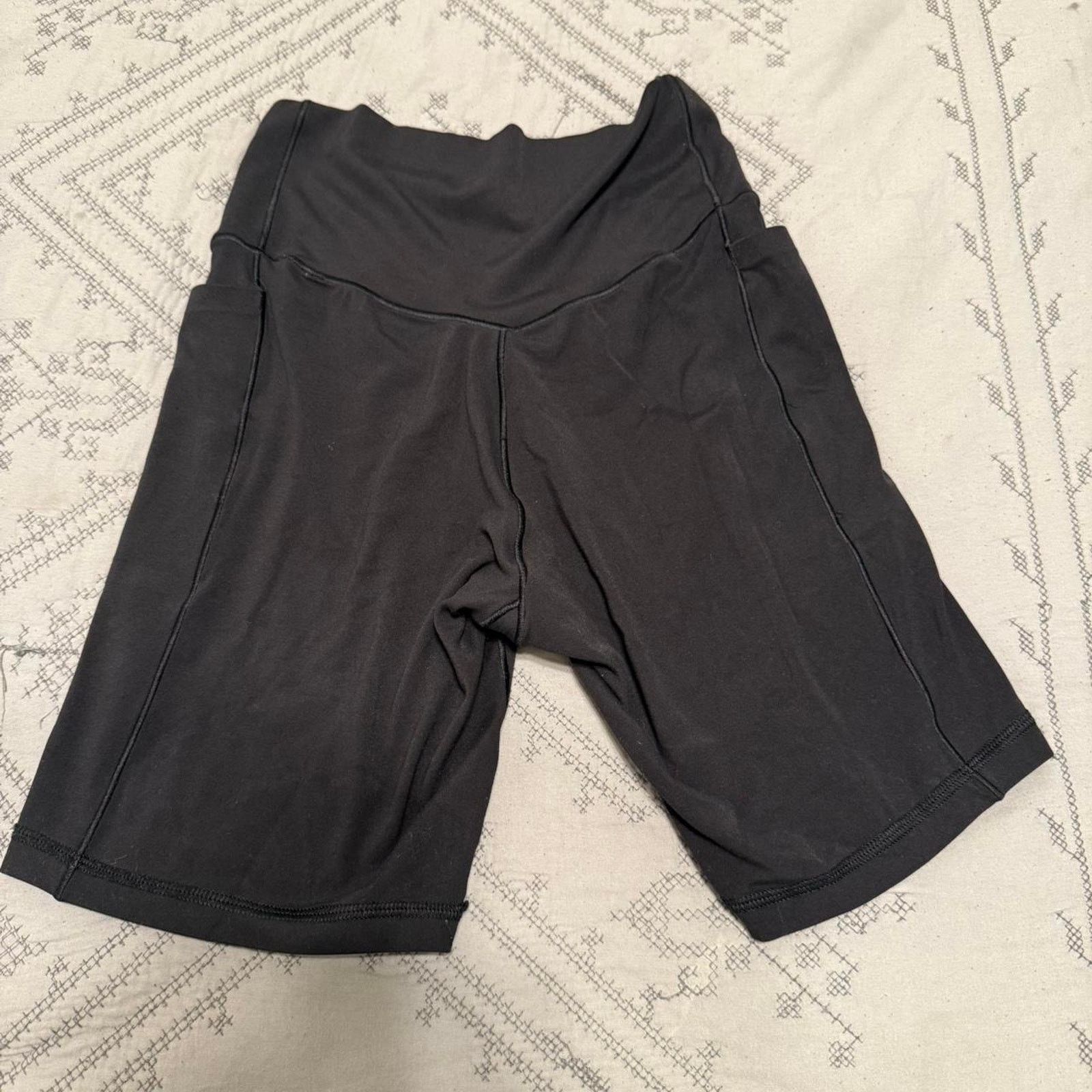 Other Black sporty biker shorts with pockets size L Size 32" / US 10 / IT 46 - 2 Thumbnail