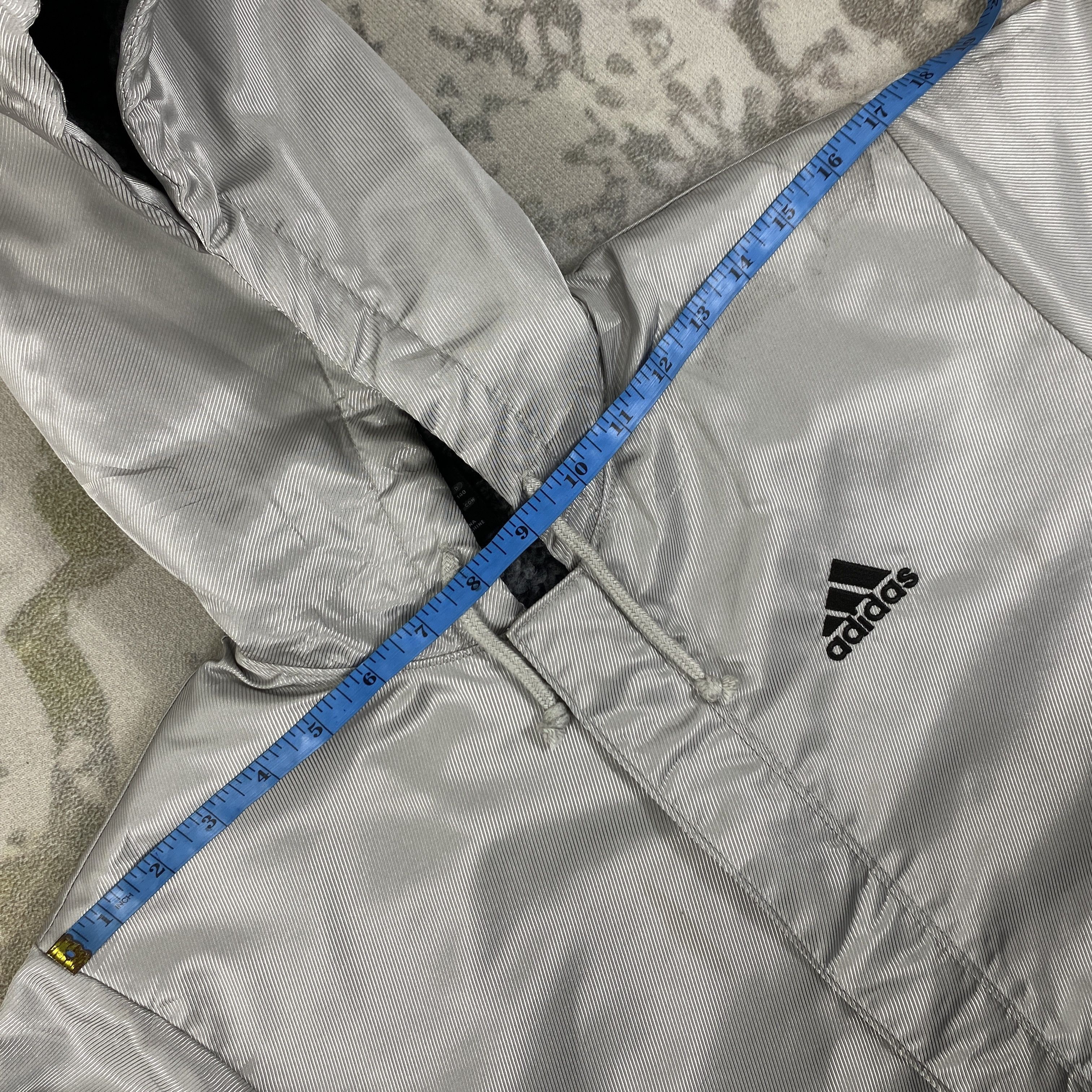 Adidas Vintage Adidas Big Logo Puffer Long Jacket- J358 Size US S / EU 44-46 / 1 - 7 Thumbnail
