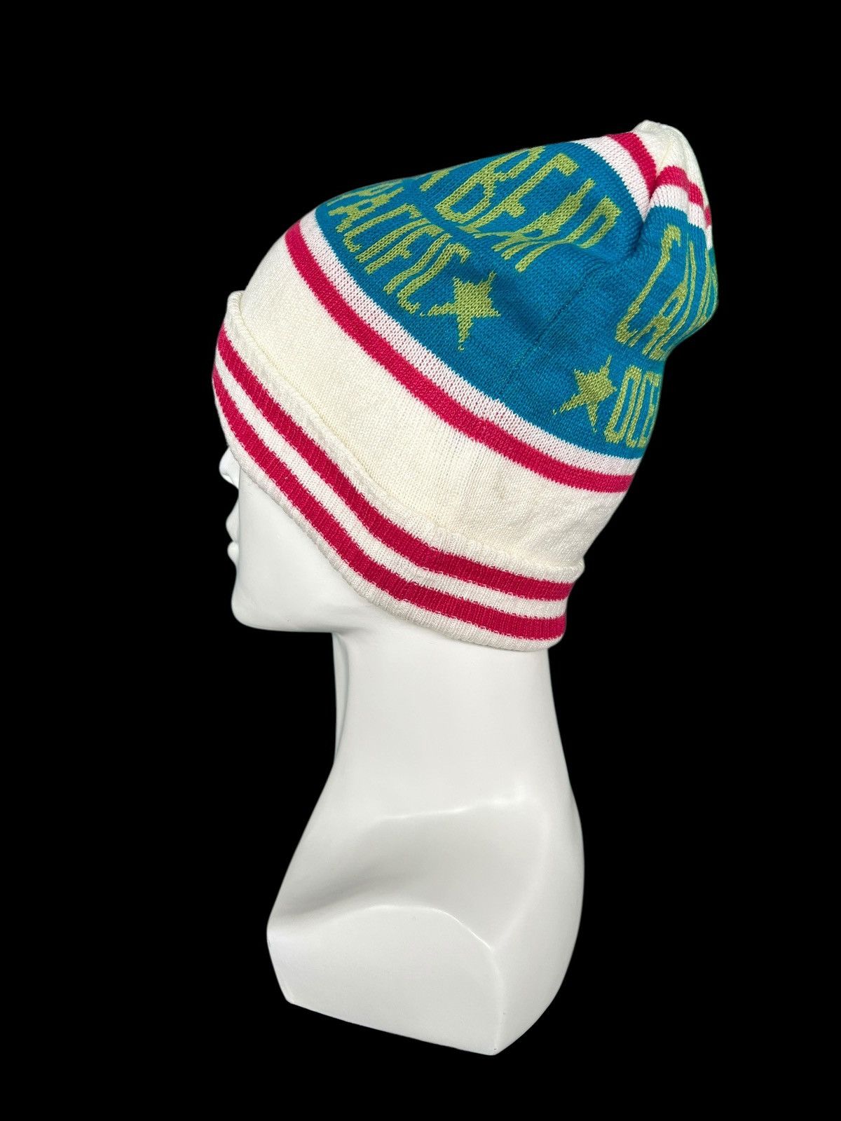 Japanese Brand × Kapital × Vintage Ocean pacific knitt Rare Design Beanie Hats ☠️☠️ Size ONE SIZE - 2 Thumbnail