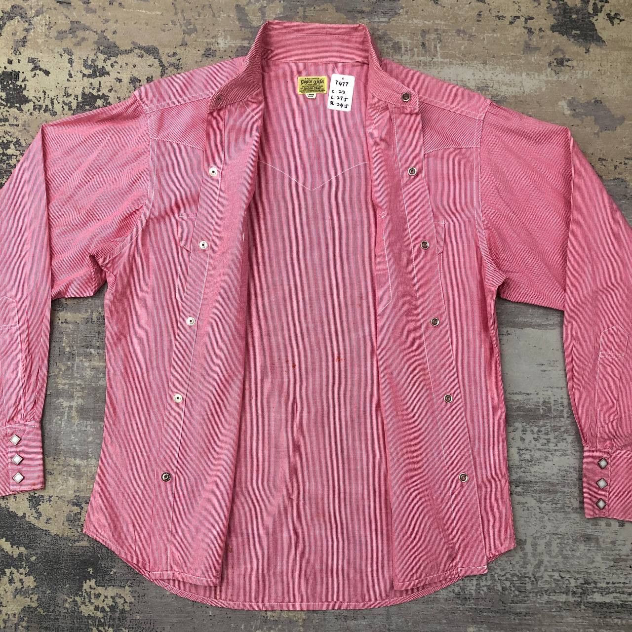 Rockmount Ranch Wear × Sugar Cane T477 RANCHWEAR X SUGAR CANE WESTERN SHIRTS Size US L / EU 52-54 / 3 - 3 Thumbnail