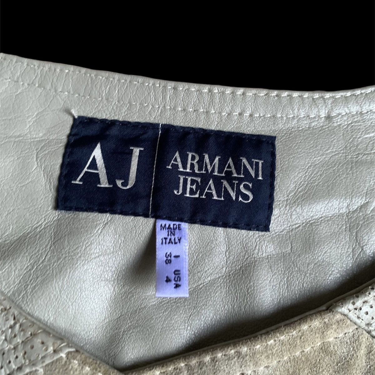 Armani × Designer × Vintage Armani jeans vest jacket Size S / US 4 / IT 40 - 5 Thumbnail