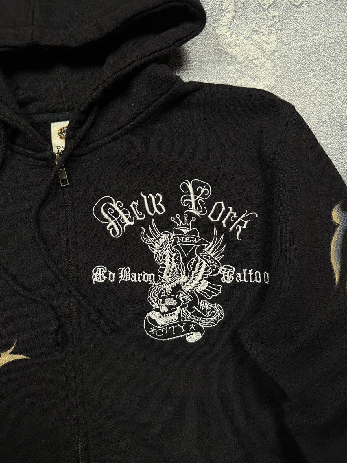 Ed Hardy Y2K Rare Crazy Ed Hardy Zipper Hoodie Size US M / EU 48-50 / 2 - 7 Thumbnail