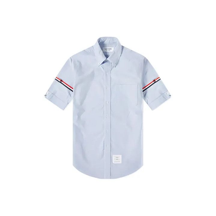 Thom Browne Short Sleeve Striped Shirt for Men