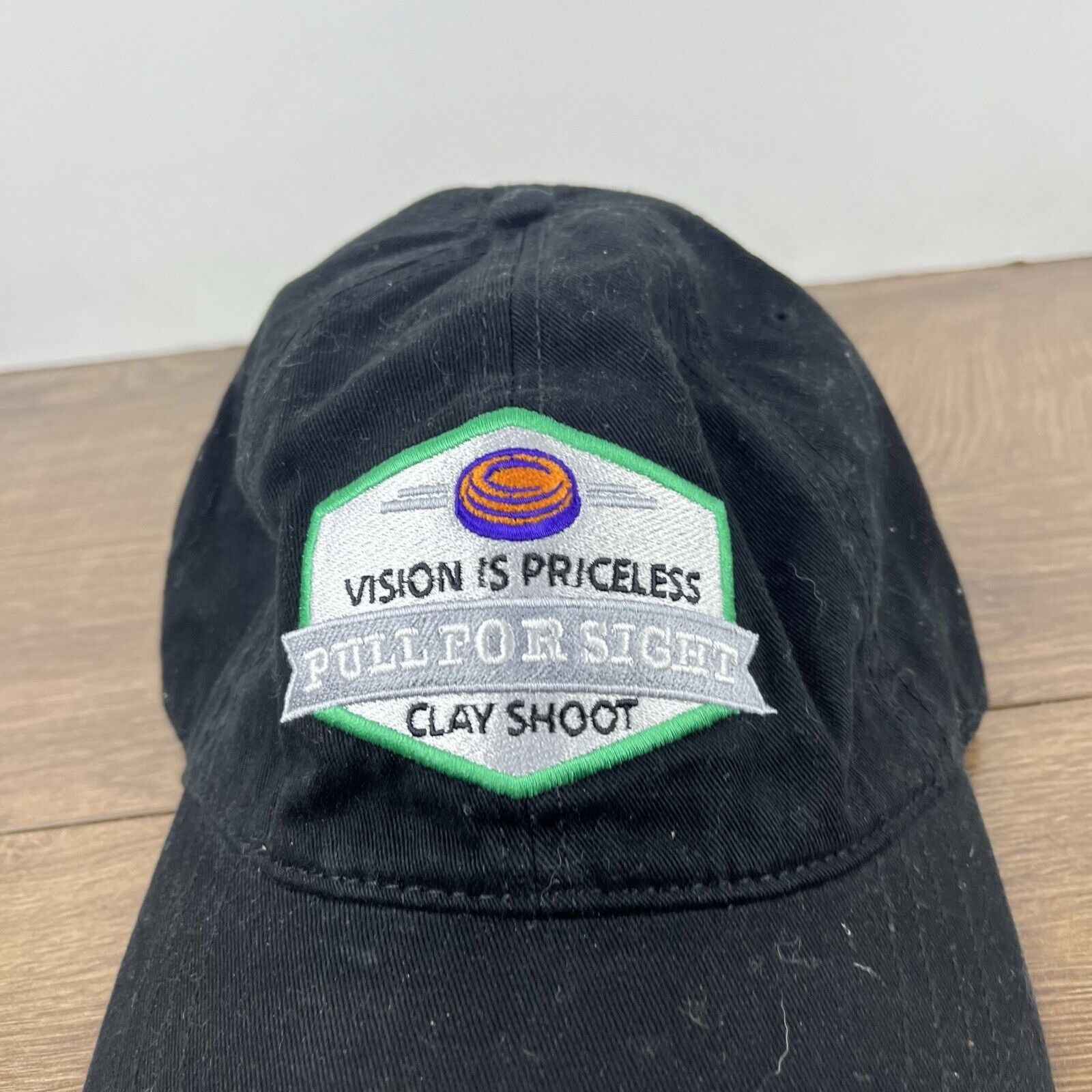 Other Pull Por Sight Hat Clay Shoot Black Adjustable Hat Black Adu Size ONE SIZE - 7 Thumbnail