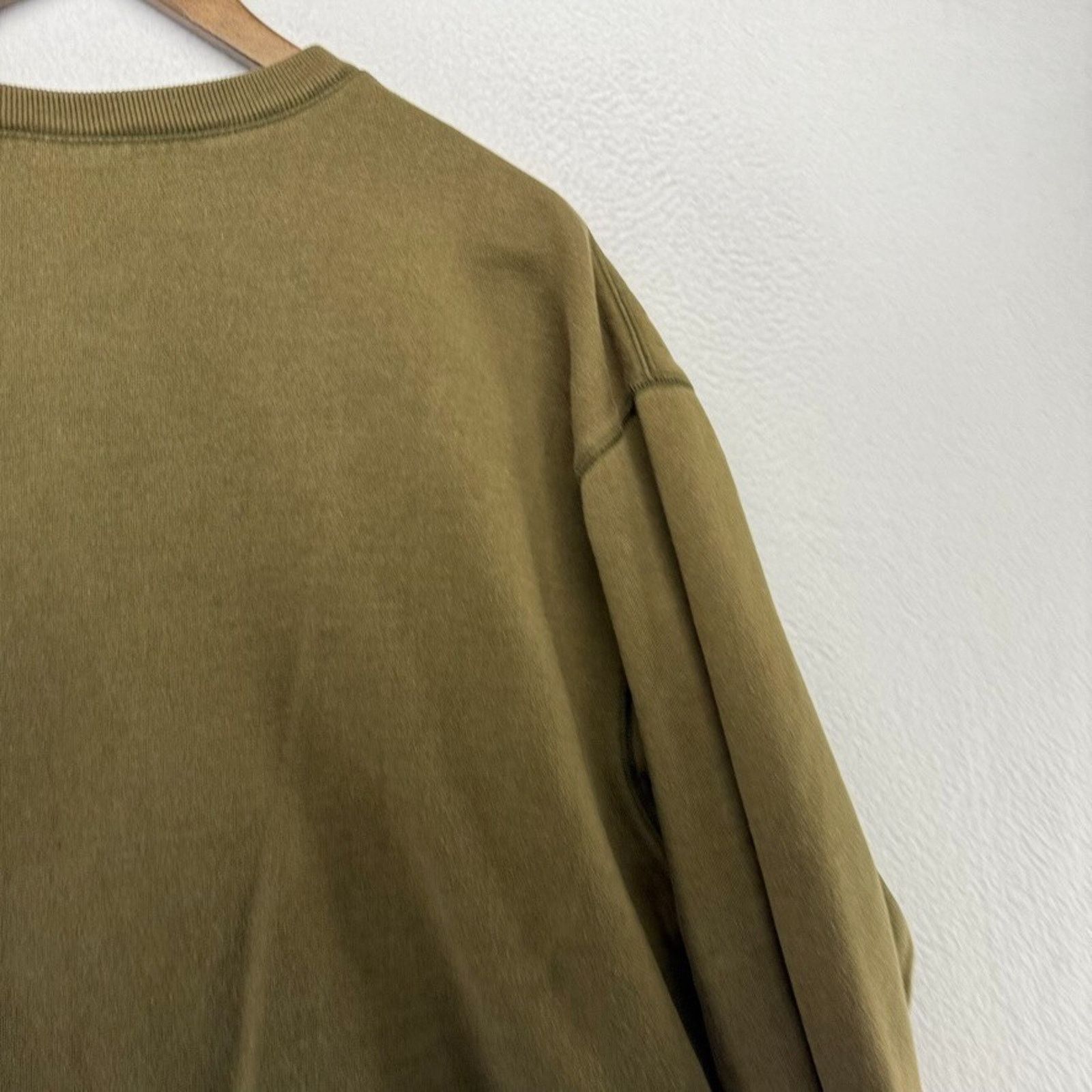 Old Navy × Vintage Vintage Old Navy Sweatshirt Men's 2XL Green Faded Crewnec Size US XXL / EU 58 / 5 - 9 Thumbnail