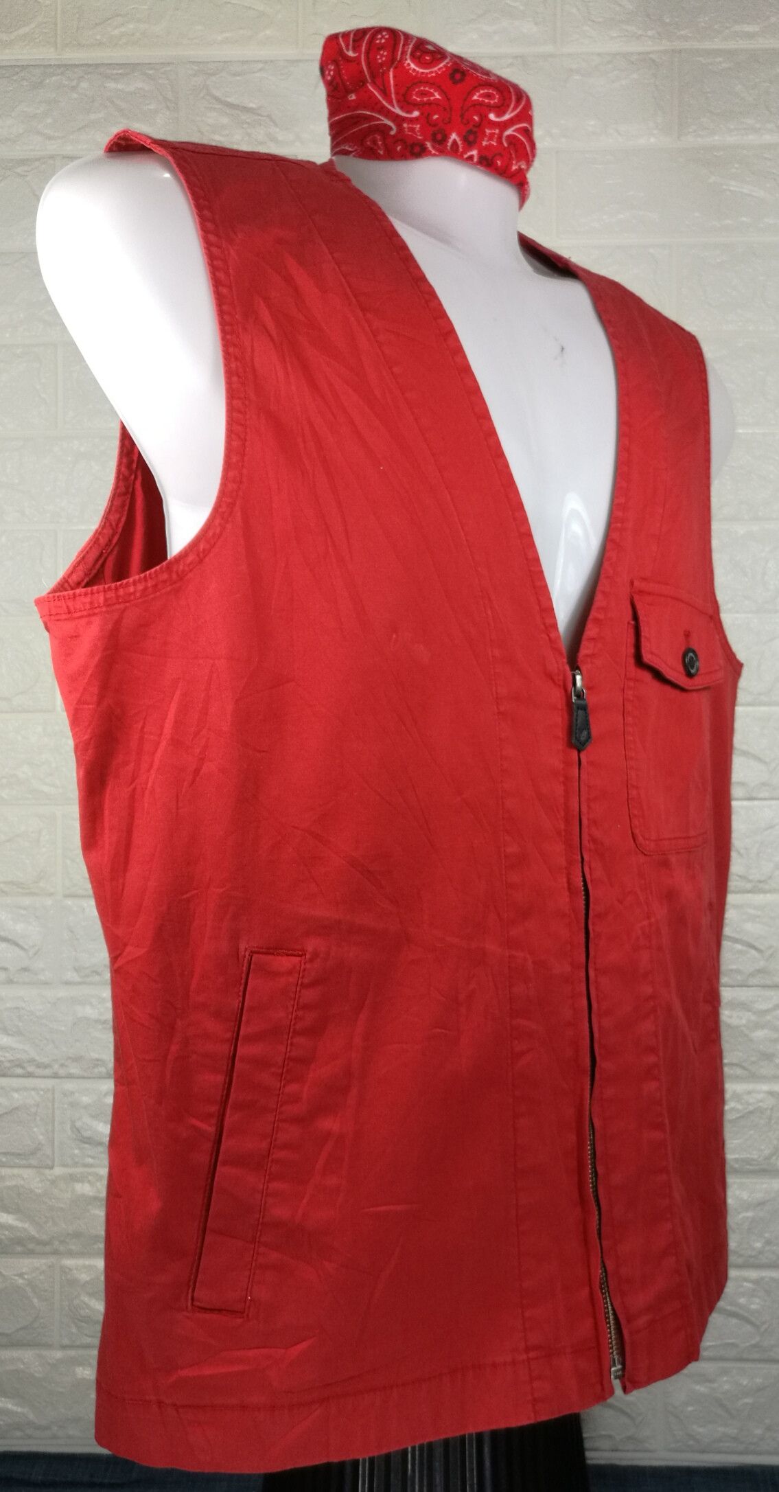 Japanese Brand Vintage Japanese Brand Red Vest Size US L / EU 52-54 / 3 - 2 Thumbnail