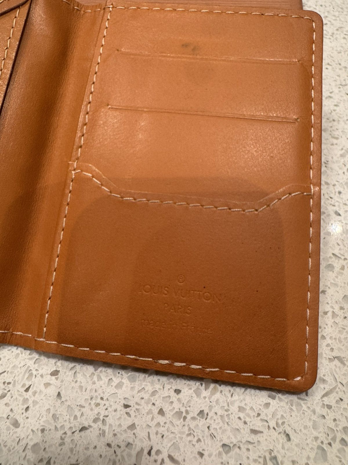 Louis Vuitton Louis Vuitton Beige Leather Pocket Organizer Size ONE SIZE - 5 Thumbnail