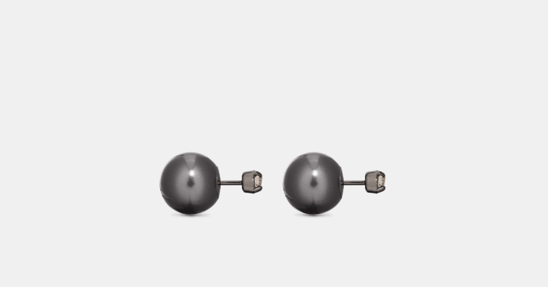 Dior o1w1db10424 Size: OS Dior Tribales Earrings in Black/Metal Size ONE SIZE - 3 Thumbnail