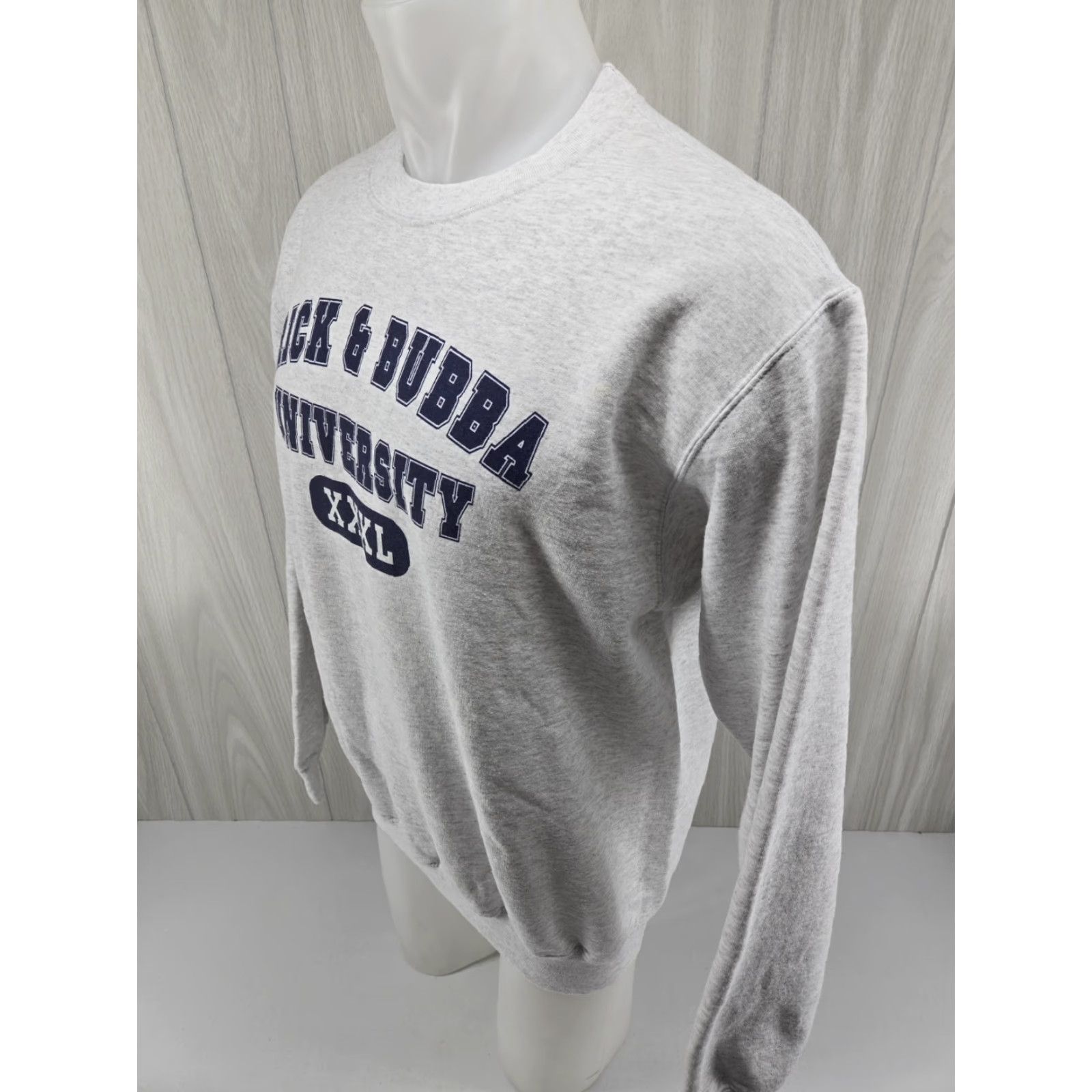 Port & Company Rick & Bubba University Radio Show Long Sleeve Gray Sweater T-shirt Large Size US L / EU 52-54 / 3 - 5 Thumbnail