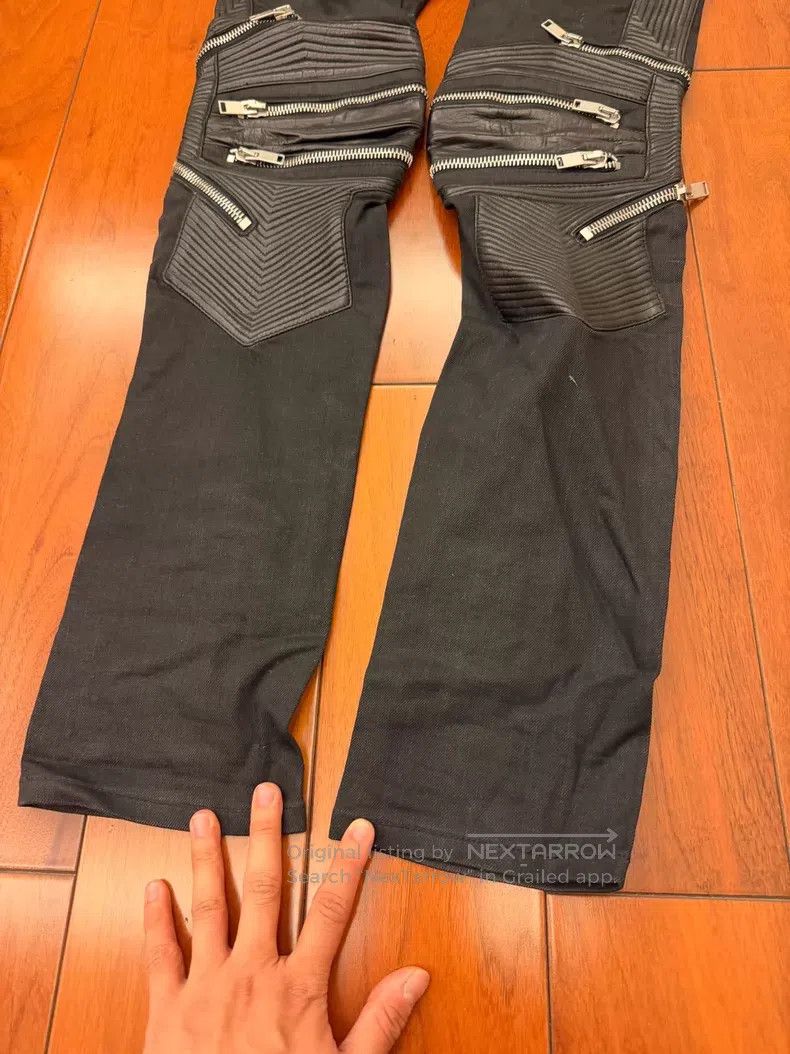 Saint Laurent Paris Saint Laurent Paris Patchwork Zipper Motorcycle Trousers Size US 32 / EU 48 - 2 Thumbnail