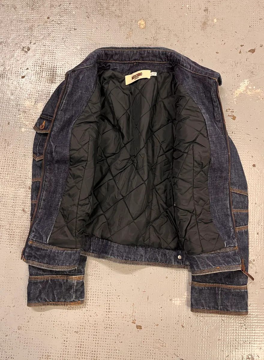 Moschino 2000s Moschino Navy Brut Cargo Denim Jacket Size M / US 6-8 / IT 42-44 - 8 Thumbnail
