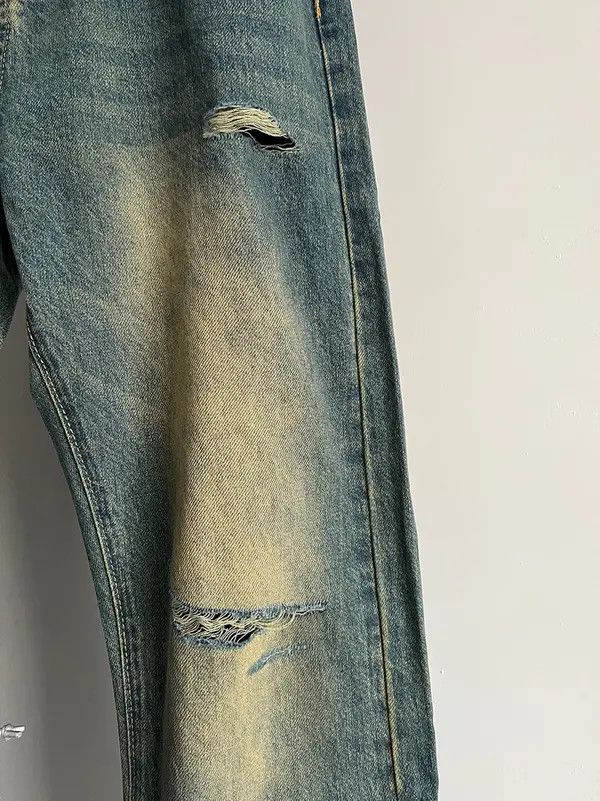 VIBE custom damaged faded cleanfit flared jeans Size US 34 / EU 50 - 5 Thumbnail