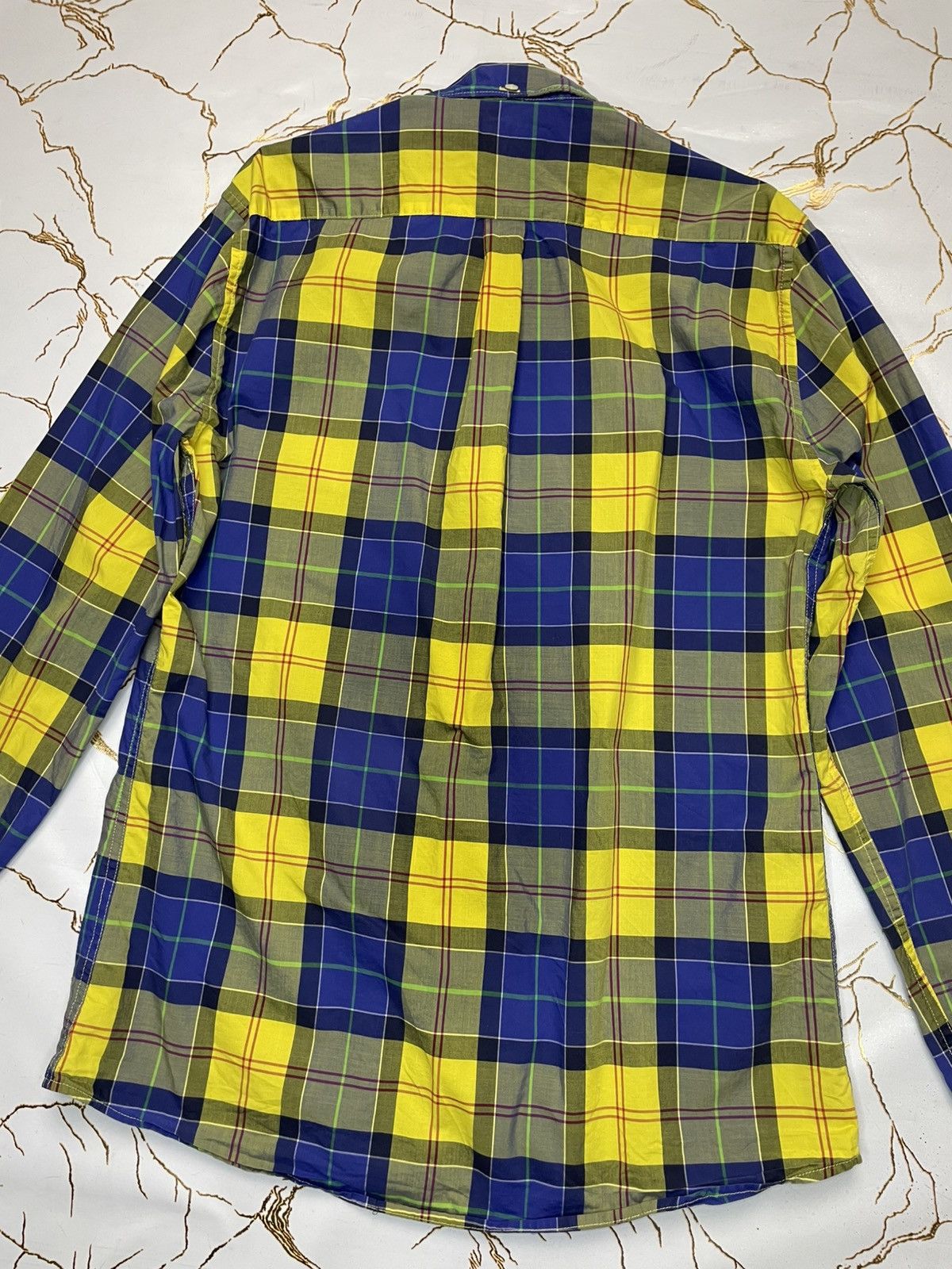 Barbour Barbour Men Yellow Plaid Toward Button Up Shirt Long Sleeves Size US S / EU 44-46 / 1 - 6 Thumbnail