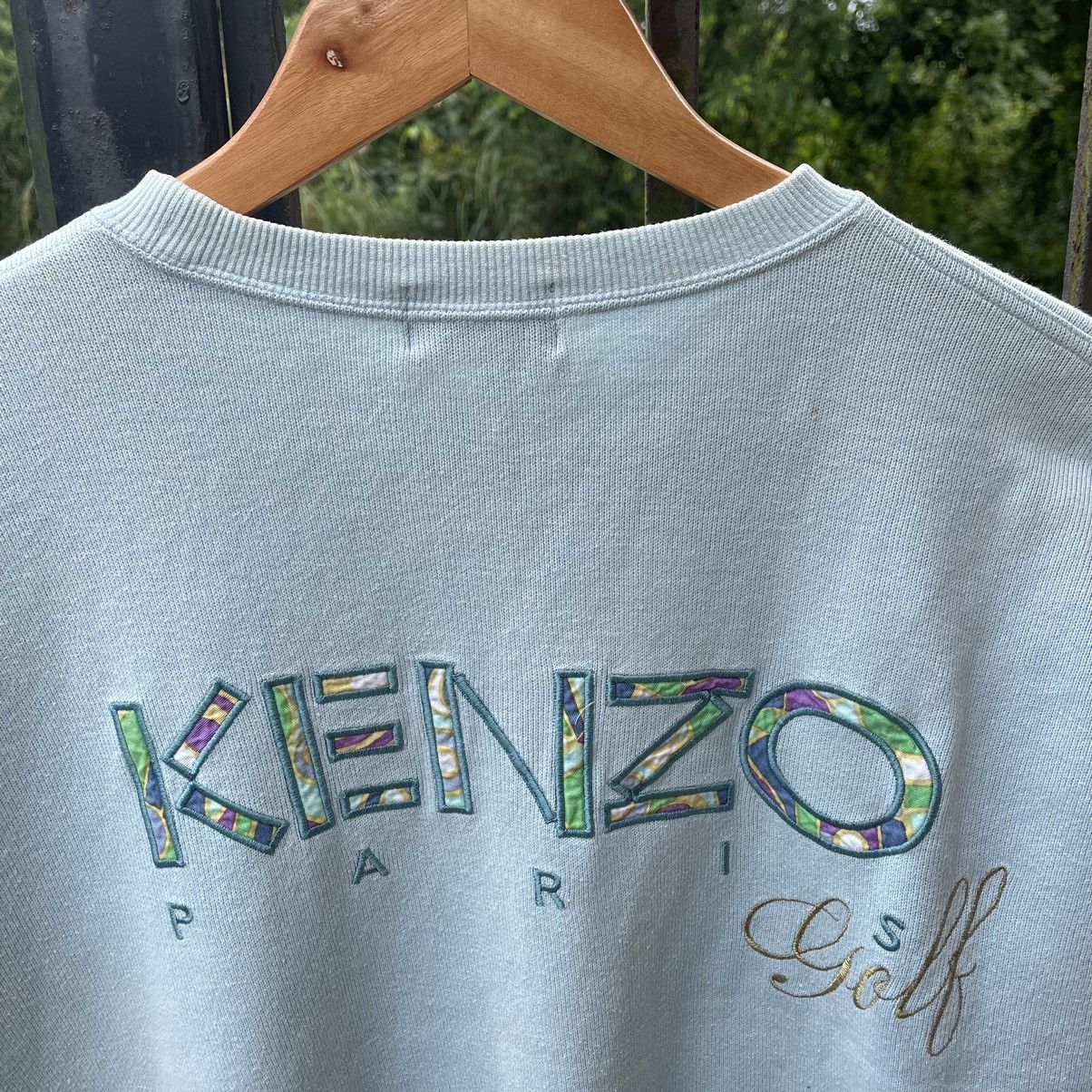 Designer × Japanese Brand × Kenzo 🔥🇯🇵Vintage Kenzo Golf Paris Embroidered Big Logo Sweatshirts Size US M / EU 48-50 / 2 - 5 Thumbnail