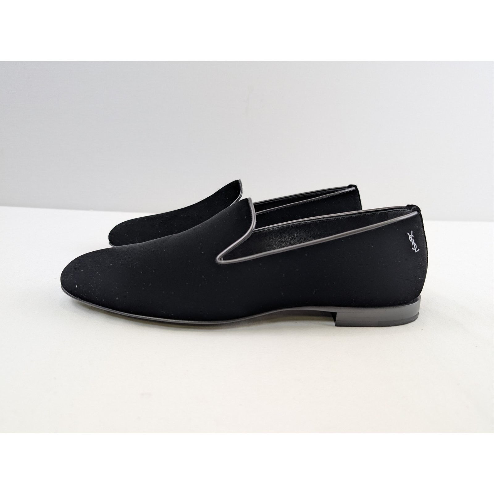 Saint Laurent Paris o1rshd1 velvet slip-on loafers shoe in Black Size US 8 / EU 41 - 10 Thumbnail