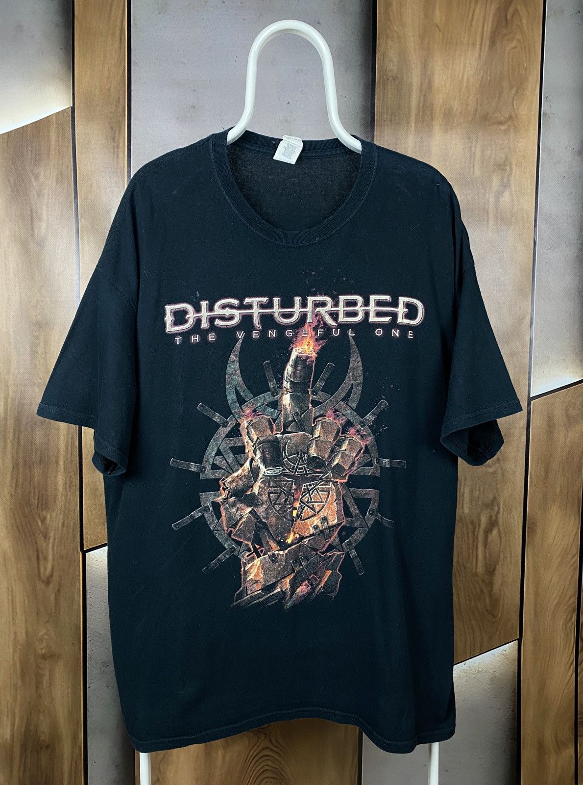 Band Tees 🖕Vintage 2017 T-Shirt Disturbed The Vengeful One Rock Band🖕 Size US XXL / EU 58 / 5 - 1 Thumbnail