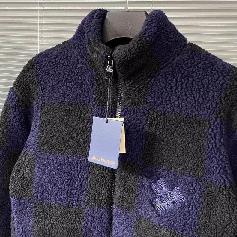 Louis Vuitton Louis Vuitton Lambswool blue and black checkerboard embroid Size US M / EU 48-50 / 2 - 5 Thumbnail