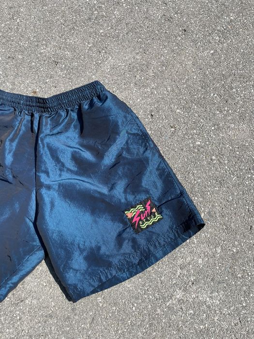 Vintage Vintage Surf Style Reflective Shorts Grailed