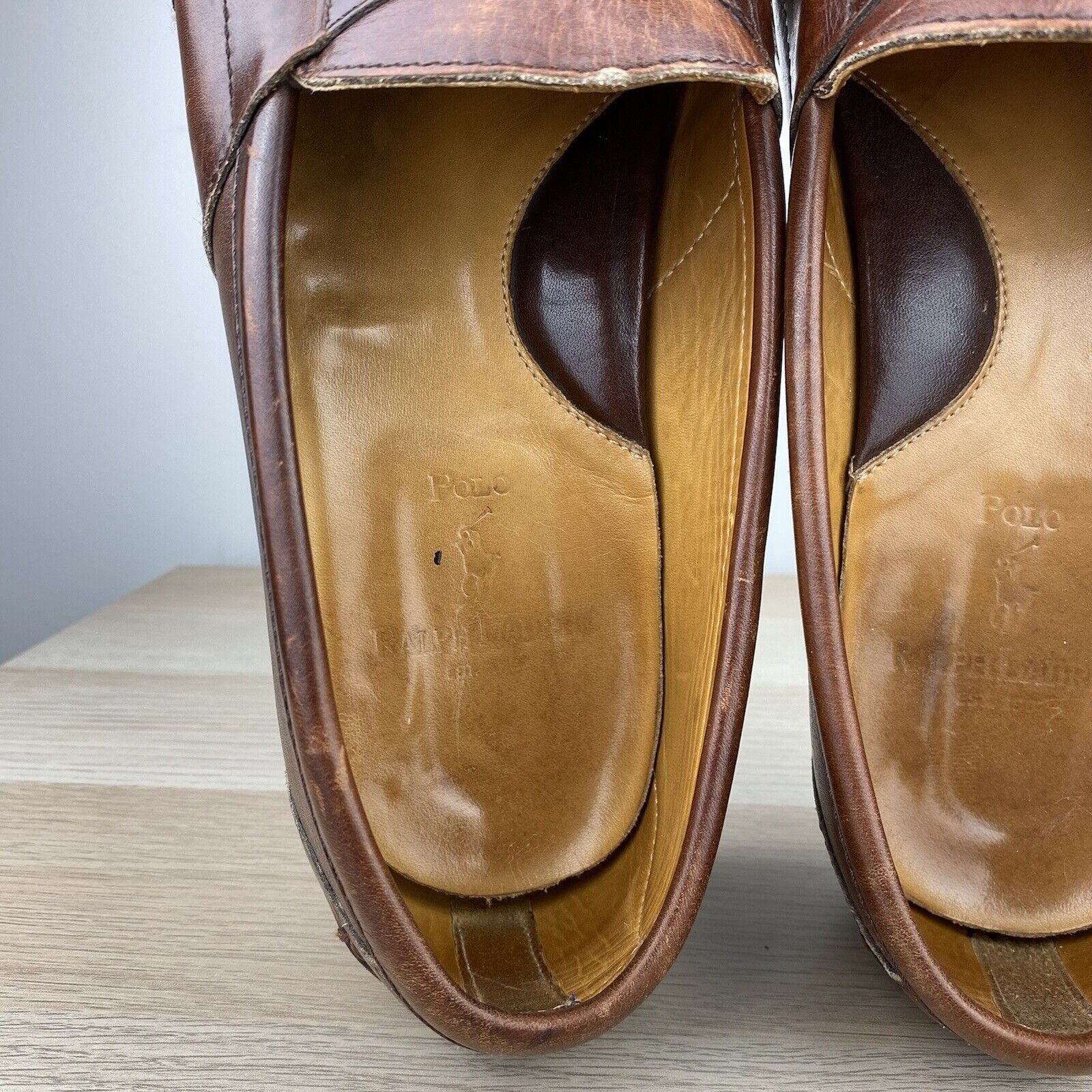 Polo Ralph Lauren Vintage Polo Ralph Lauren Stadium Crest Penny Loafers 11.5D Size US 11.5 / EU 44-45 - 10 Thumbnail