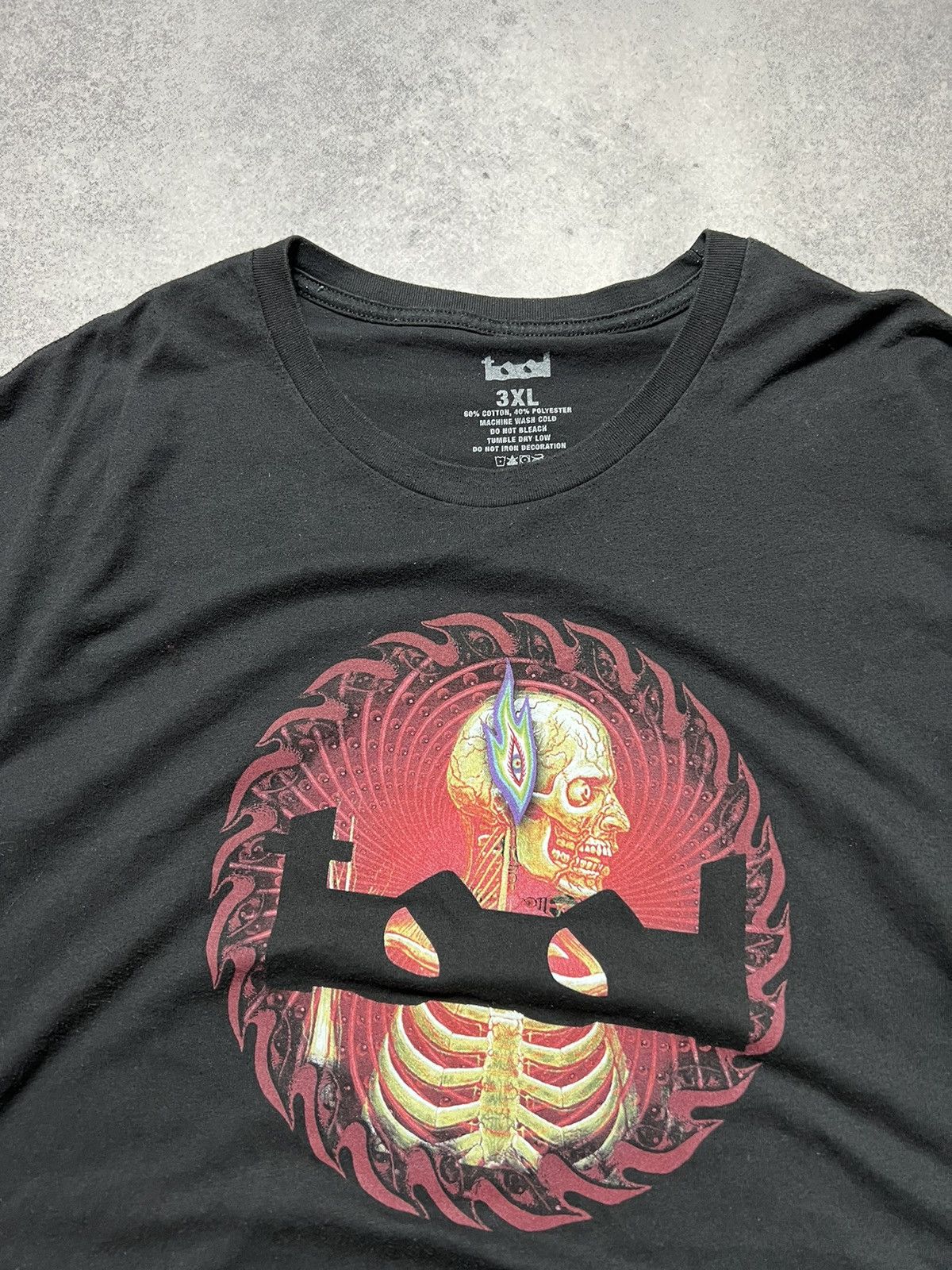 Band Tees × Japanese Brand Y2K Tool Head Skeleton Rhinestones Oversized Tee Shirt Size US XXL / EU 58 / 5 - 4 Thumbnail