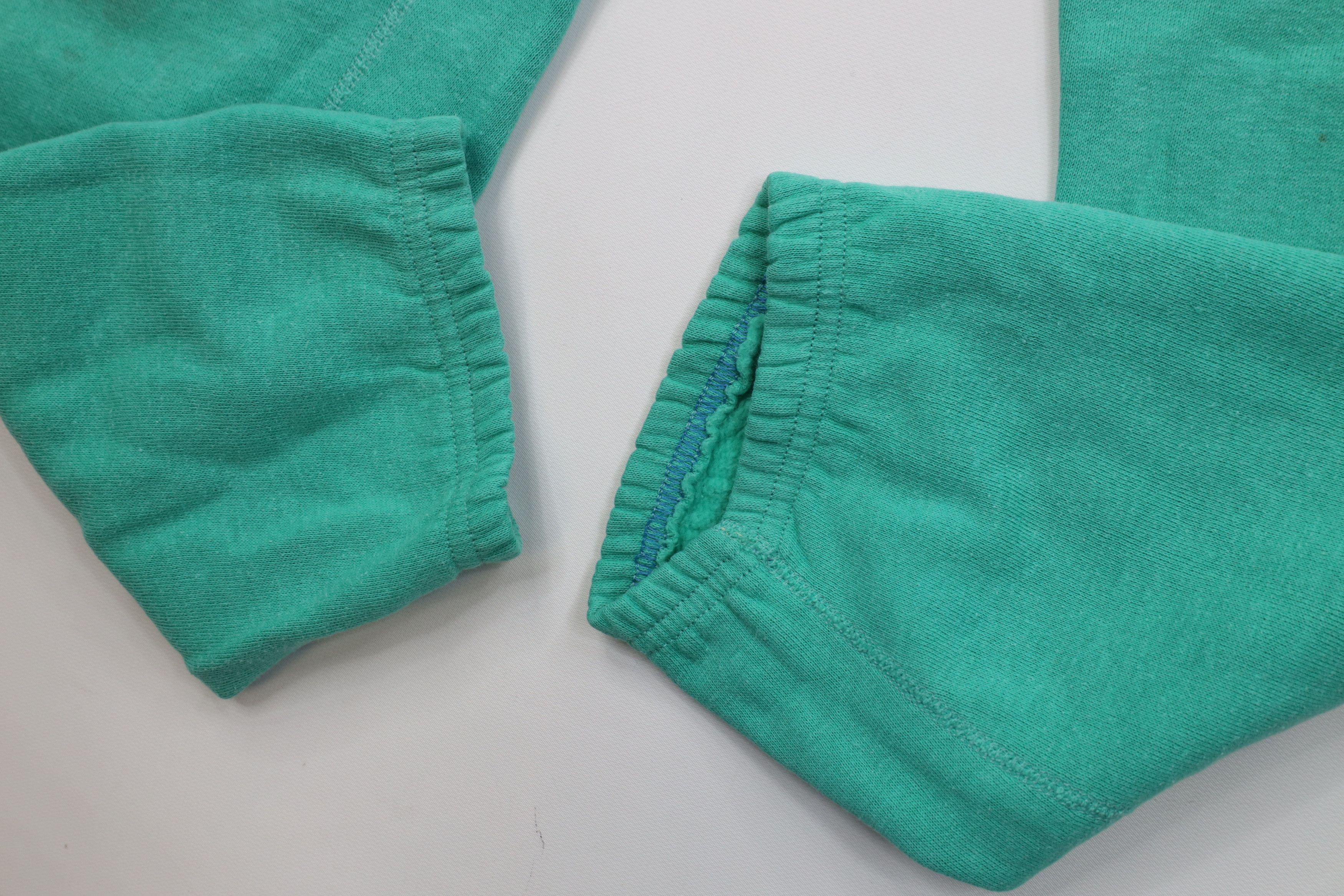 Vintage Vintage 70s Streetwear Gusset Sweatpants Joggers Teal USA Size 32" / US 10 / IT 46 - 8 Thumbnail