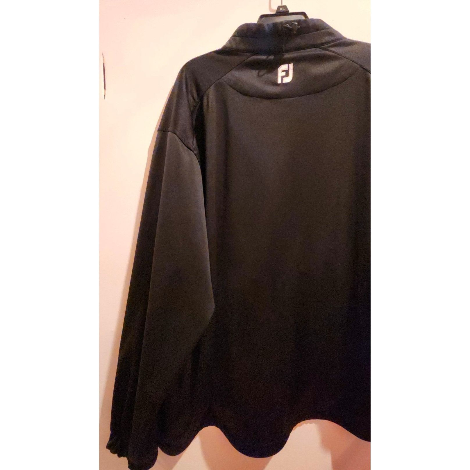 Footjoy Footjoy Mens Black Full-Zip Jacket With Zippered Pockets & A Size US XXL / EU 58 / 5 - 10 Thumbnail