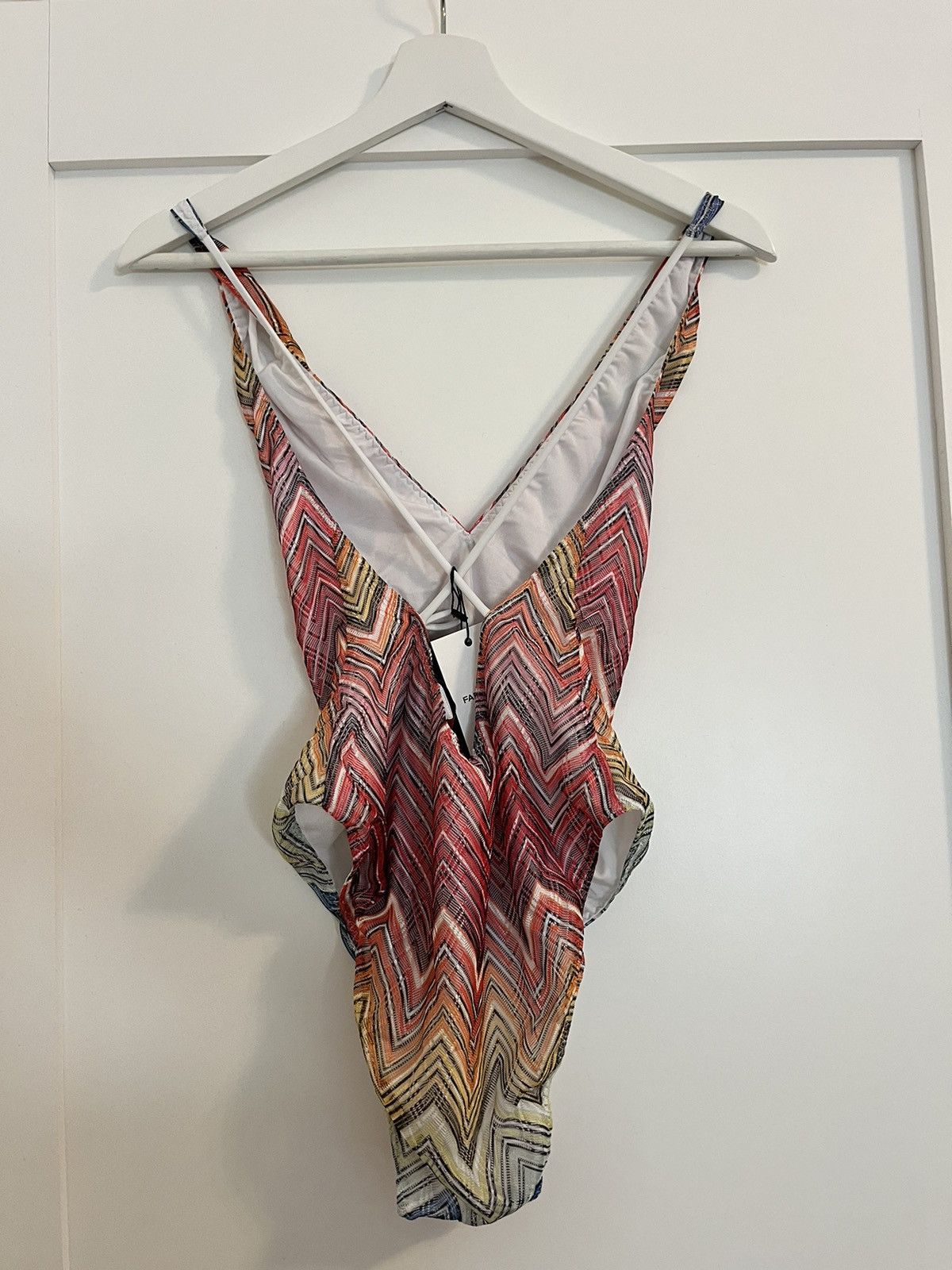 Missoni Missoni V-neck zigzag-print swimsuit Size L / US 10 / IT 46 - 4 Thumbnail