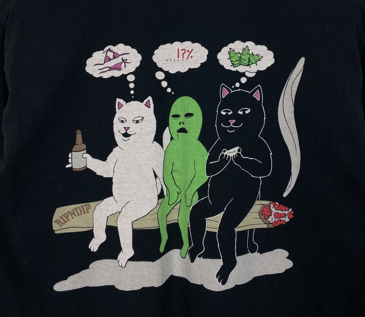 RIPNDIP RIPNDIP Same Shit Different Day Long Sleeve T-Shirt Black Size US M / EU 48-50 / 2 - 2 Thumbnail