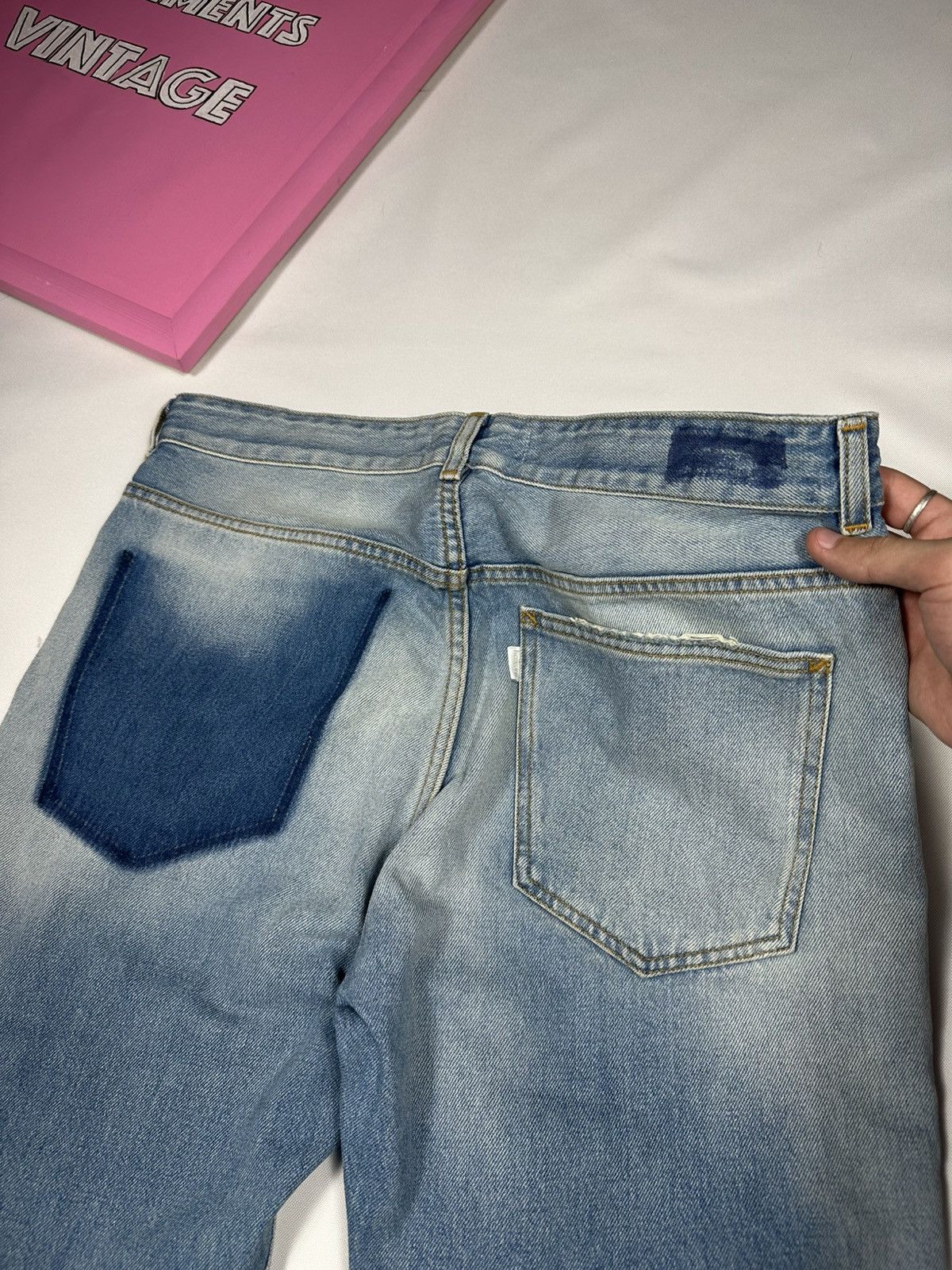 Haikure Haikure Tokyo Slim Crop Roki Denim Used Pocket Pants Jeans Size 32" / US 10 / IT 46 - 21 Thumbnail