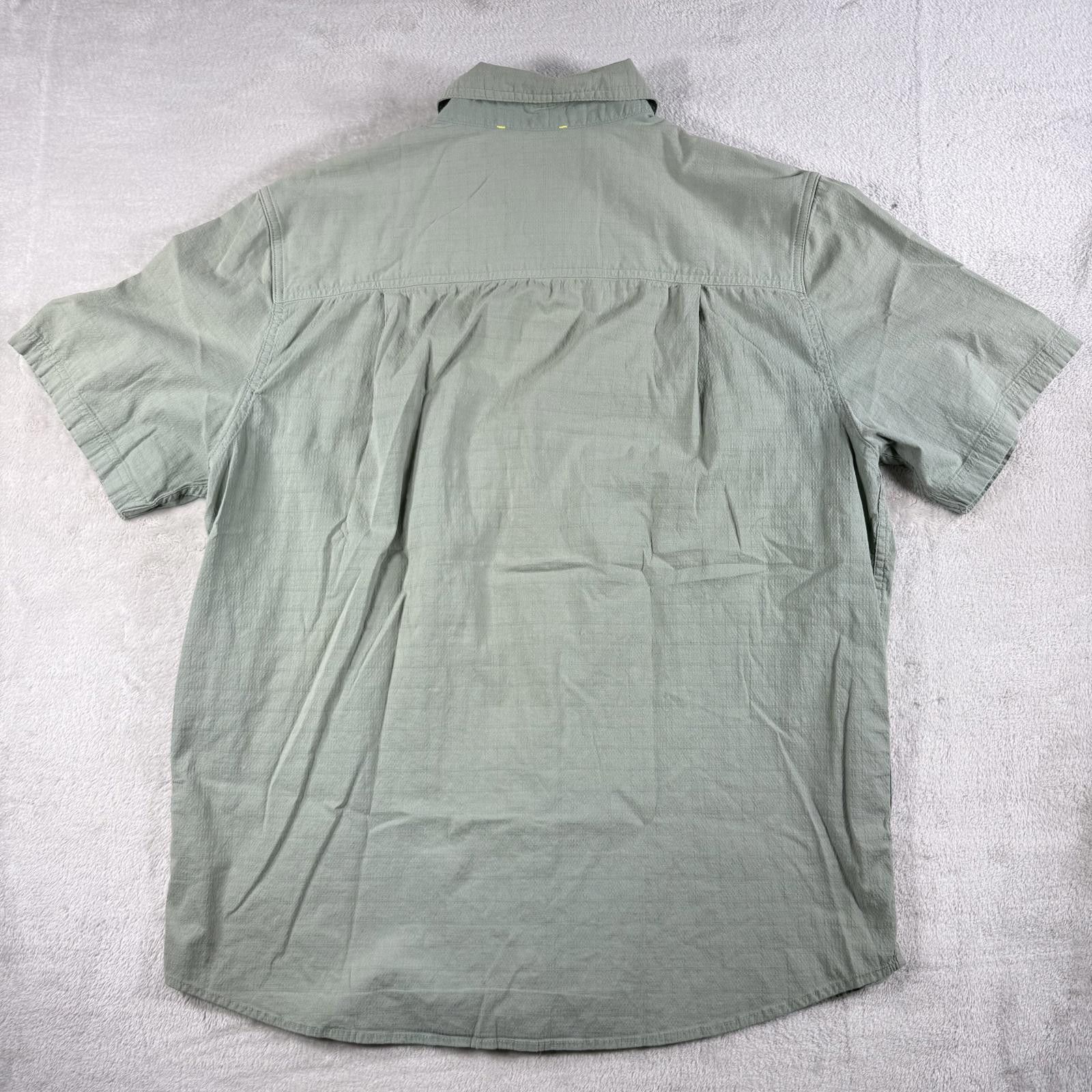 Eddie Bauer Sierra Designs Shirt Men's XL Green Button Down Short Sleeve Size US XL / EU 56 / 4 - 8 Thumbnail
