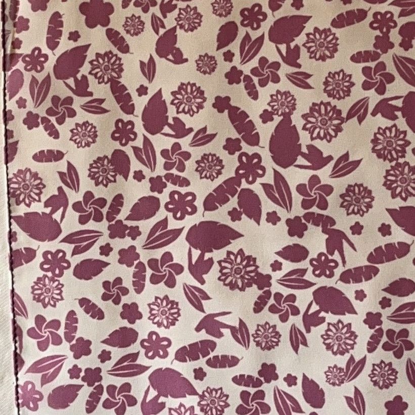 Other One of a Kind Silk Scarf Manufacture Sample Purple Flowers Size ONE SIZE - 4 Thumbnail
