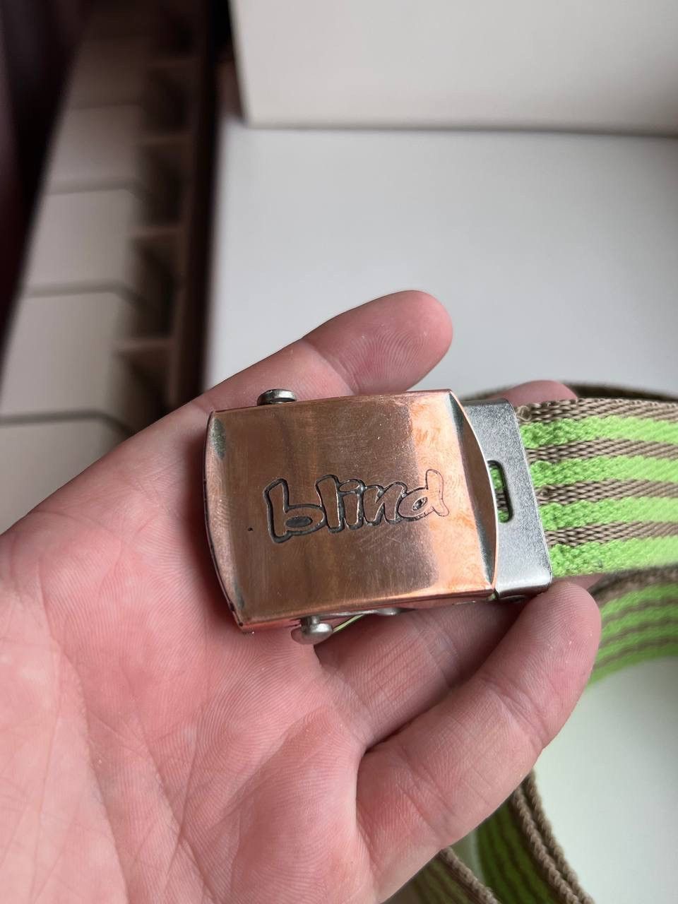 Blind Skateboards Blind Skateboards Vintage Belt Bronze brown logo y2k Size ONE SIZE - 2 Thumbnail