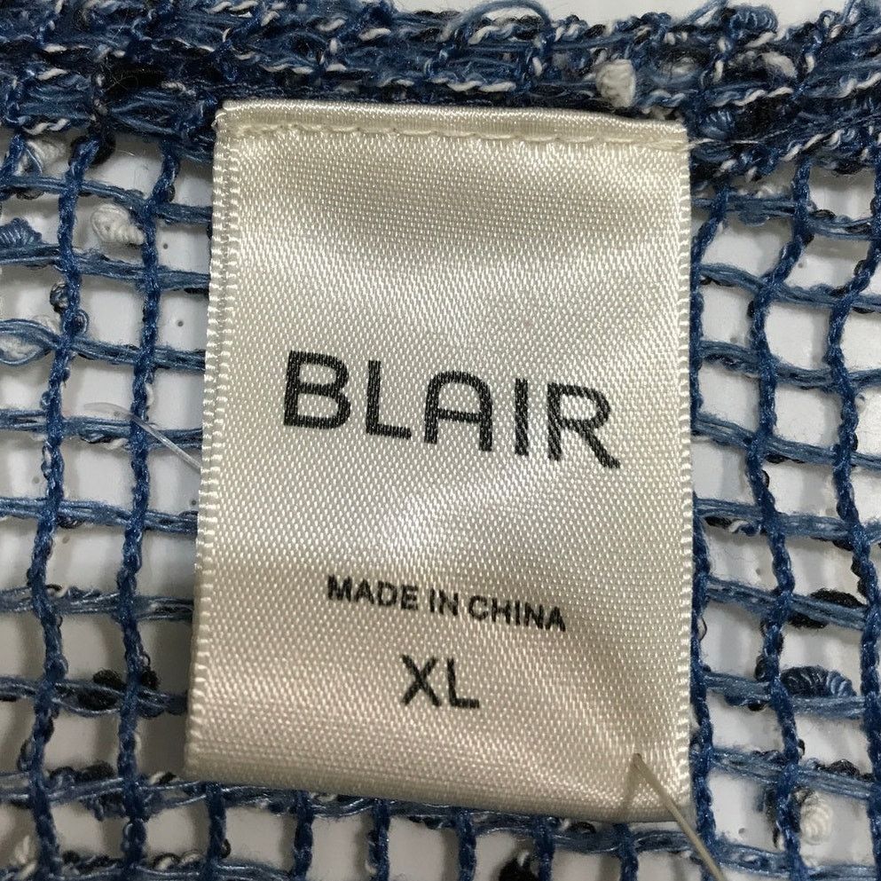 Blair Blair Boho Navy Blue Fishnet Mesh Oversized Tunic Blouse XL Size XL / US 12-14 / IT 48-50 - 5 Thumbnail