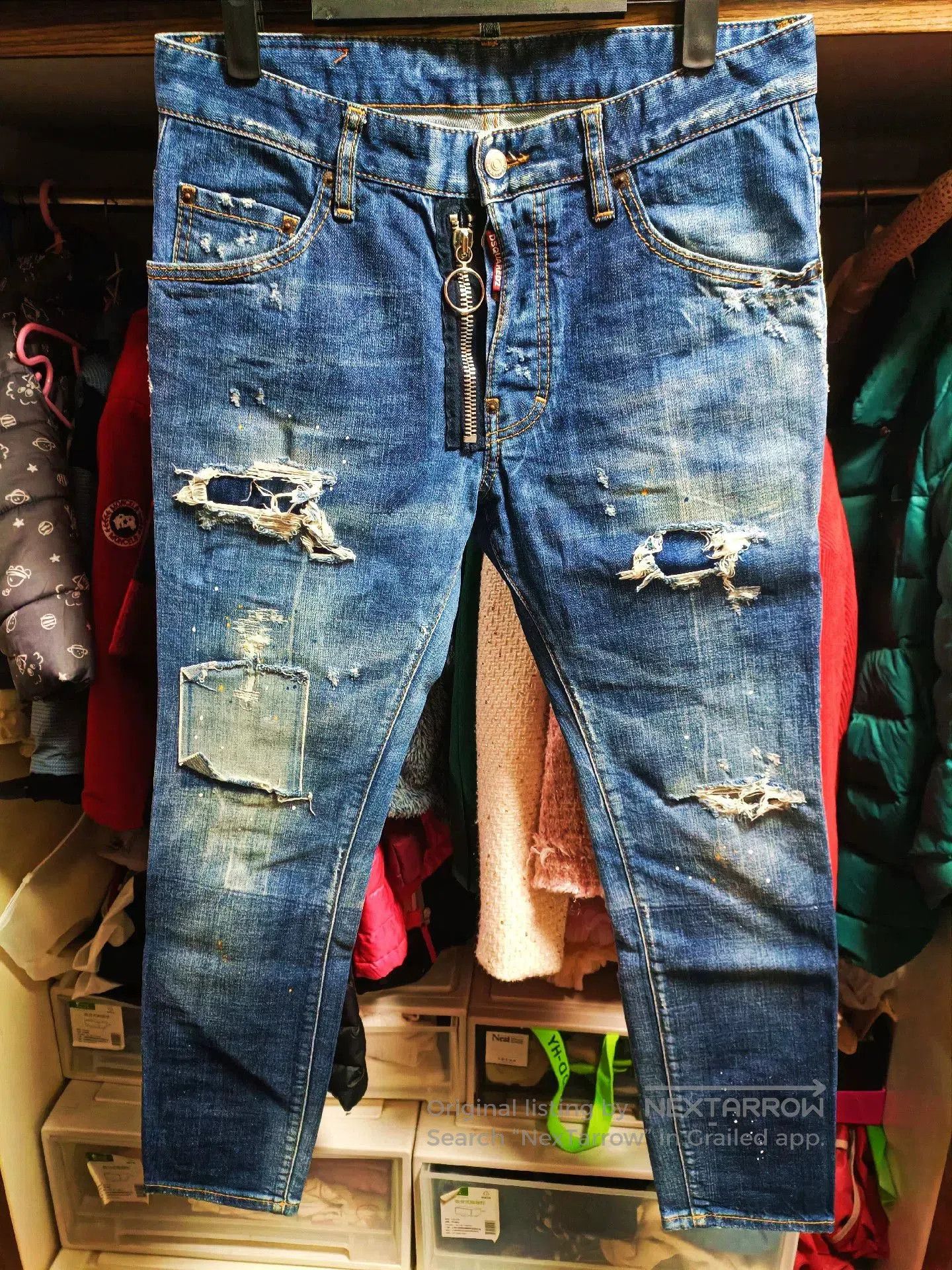 Dsquared2 Dsquared2 Skater Jean with Outer Zip Ring. Size US 30 / EU 46 - 1 Thumbnail