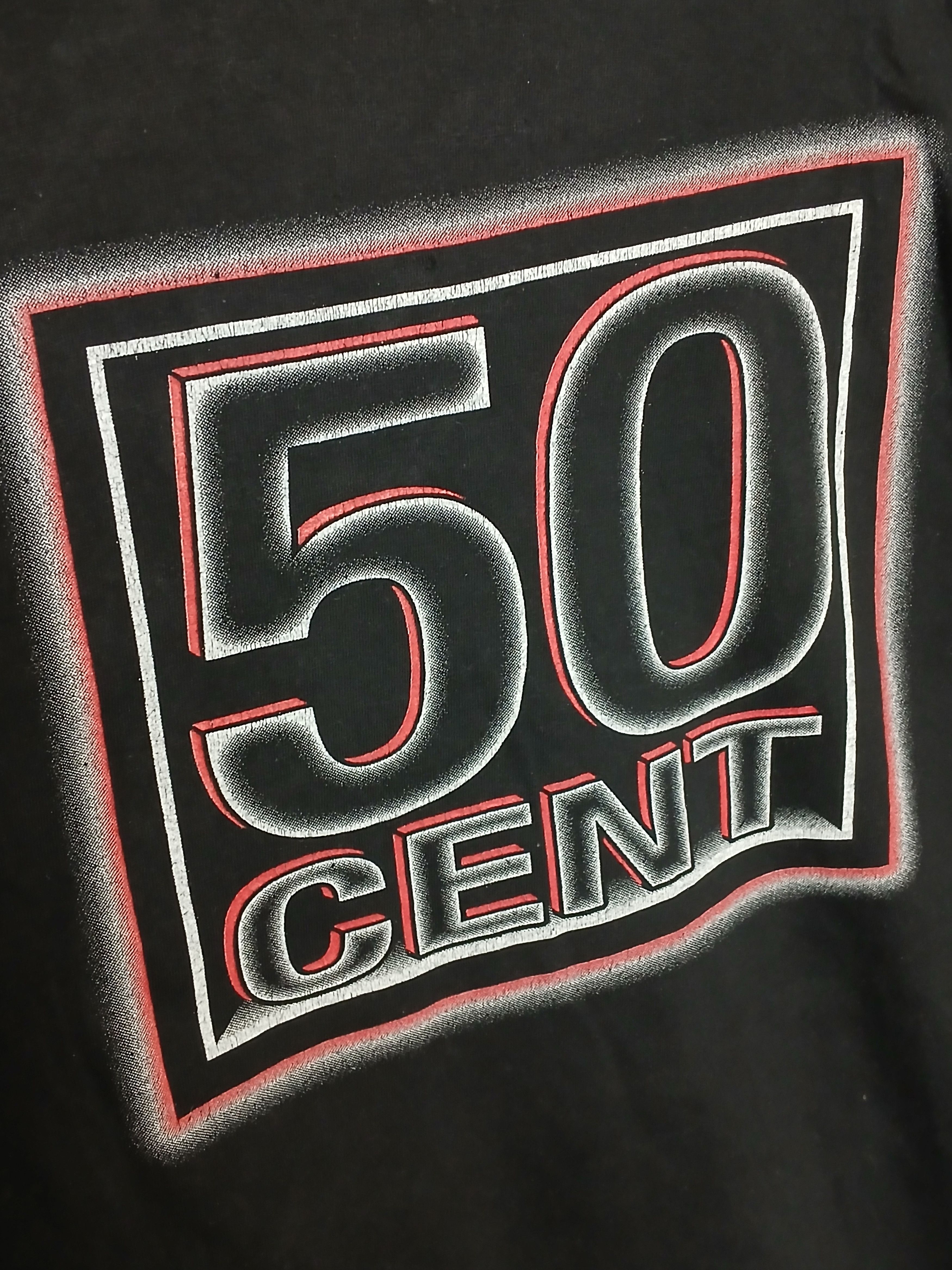 50 Cent × Rap Tees × Vintage 50 Cent T-Shirt Size US XL / EU 56 / 4 - 4 Thumbnail
