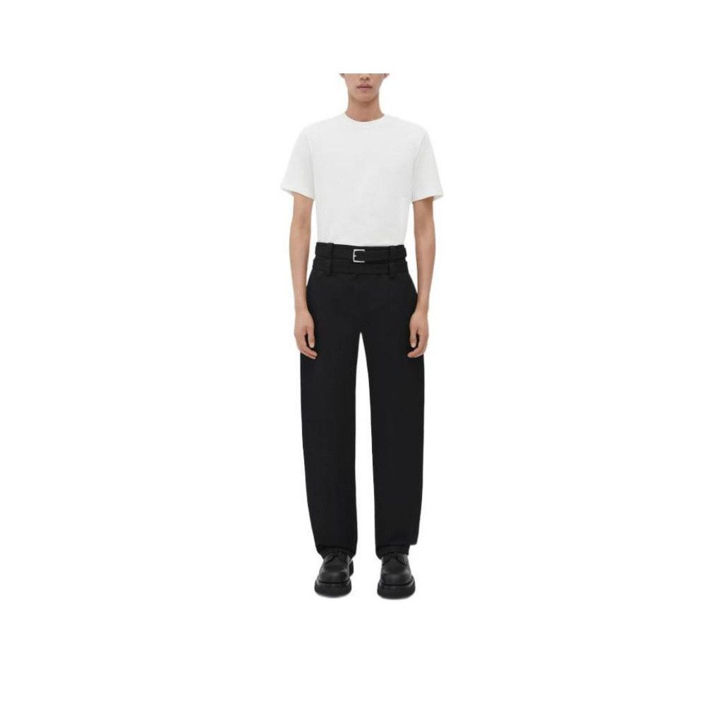 Bottega Veneta Bottega Veneta Black Cotton Casual Pants Size 50 Size US 34 / EU 50 - 1 Thumbnail