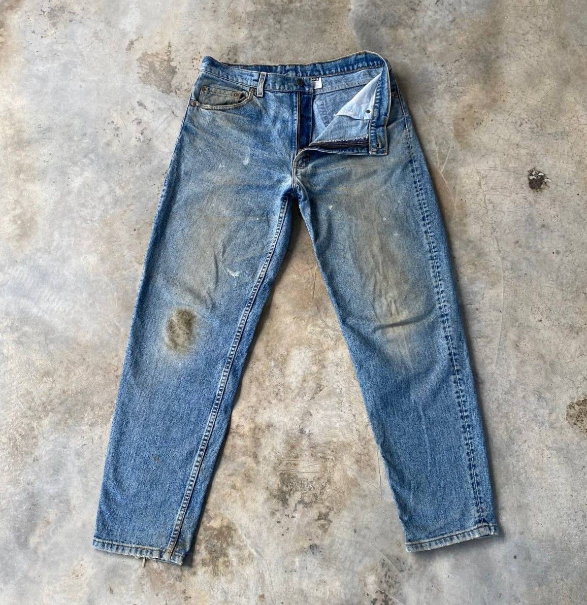 Levi's Vintage Clothing VINTAGE 1993 LEVIS 550 DIRTY MUDWASH GRUNGE JEAN USA W35X31" Size US 35 - 7 Thumbnail