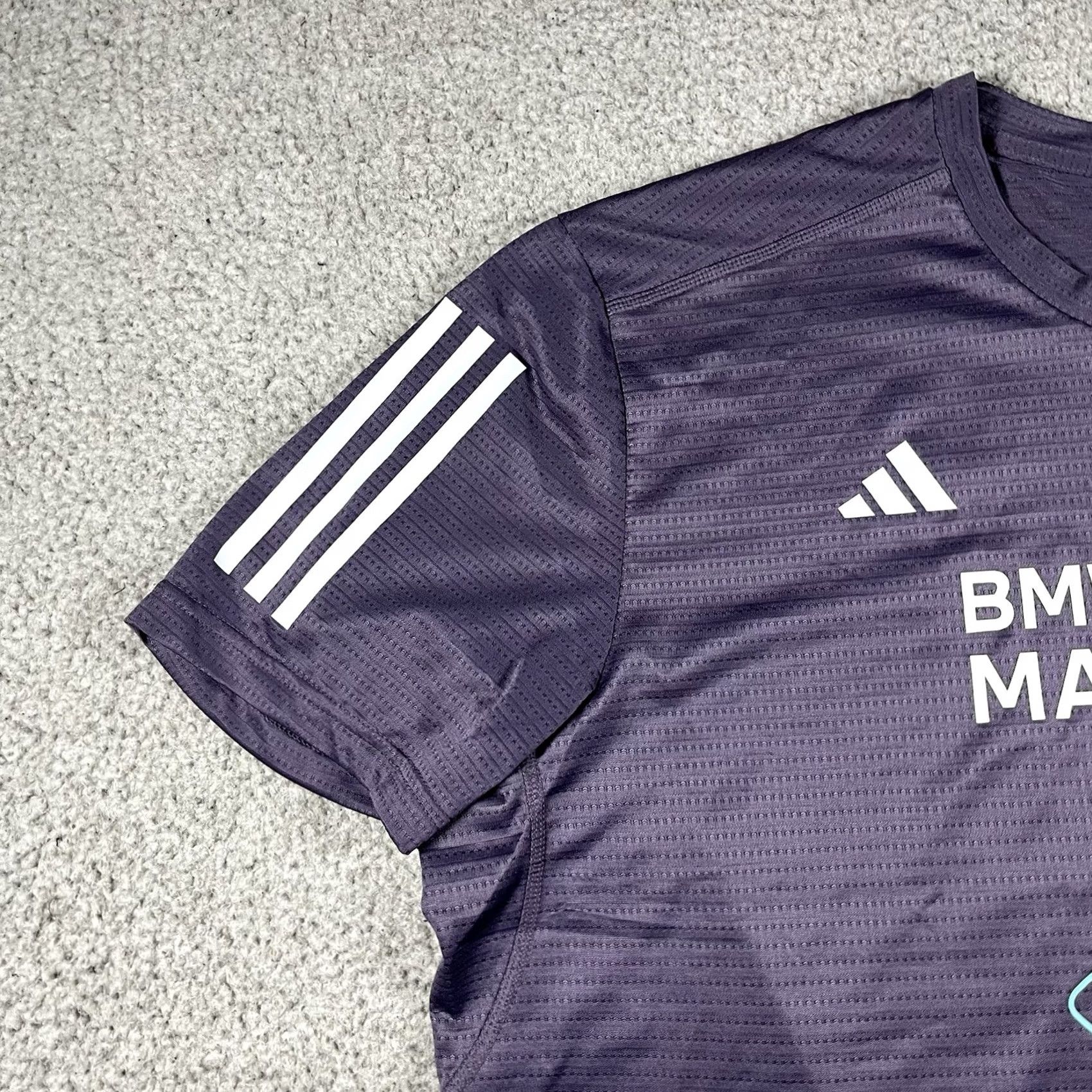 Adidas adidas Jersey Men XL Short Sleeve T-Shirt Purple running & jogging gear Berlin Marathon endorse Size US XL / EU 56 / 4 - 6 Thumbnail
