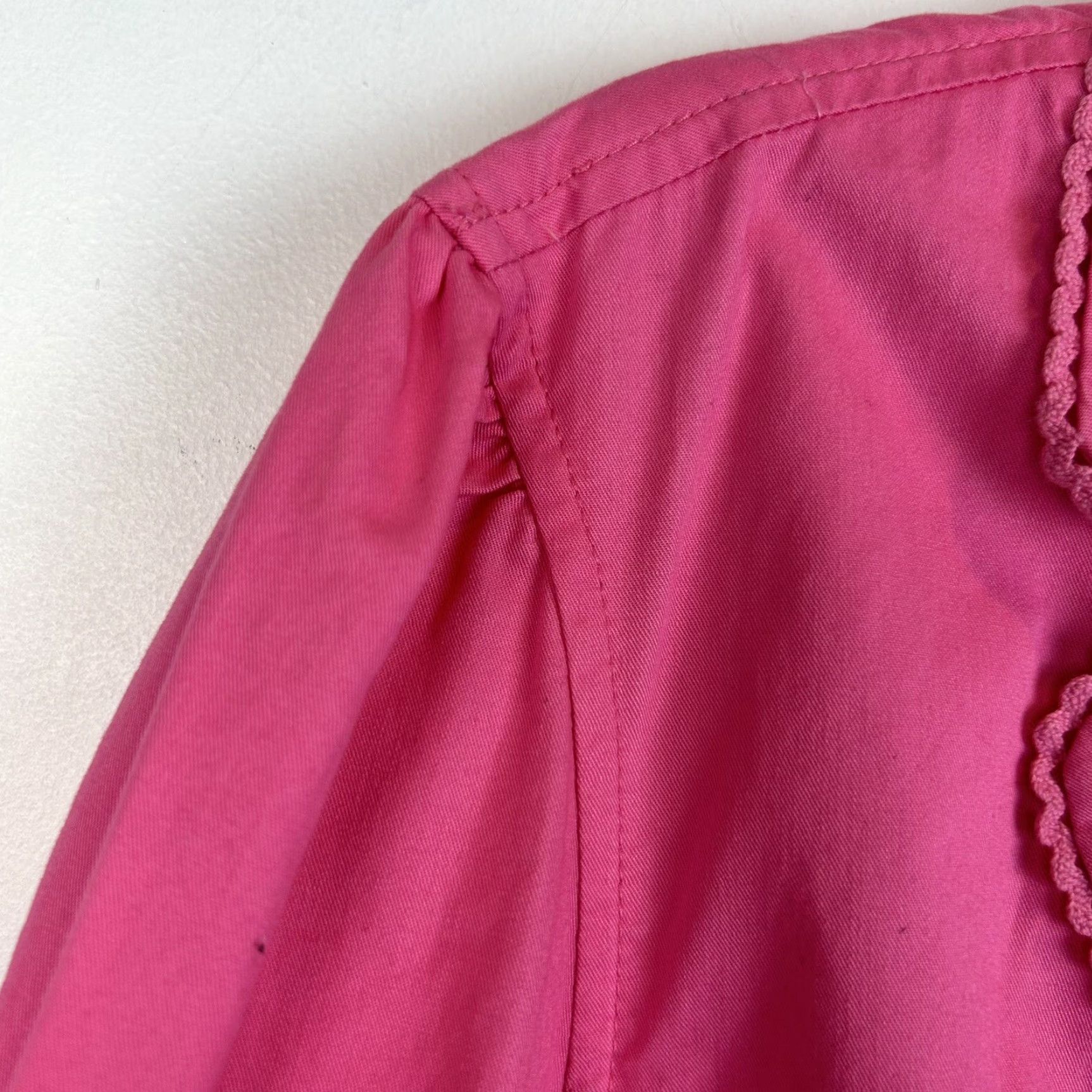 Vintage L.L. Bean Jacket Women 20 Plus Cotton Pink | Solid Button-Front Basic Jacket | Vintage? No Size 3XL / US 20-22 - 6 Thumbnail