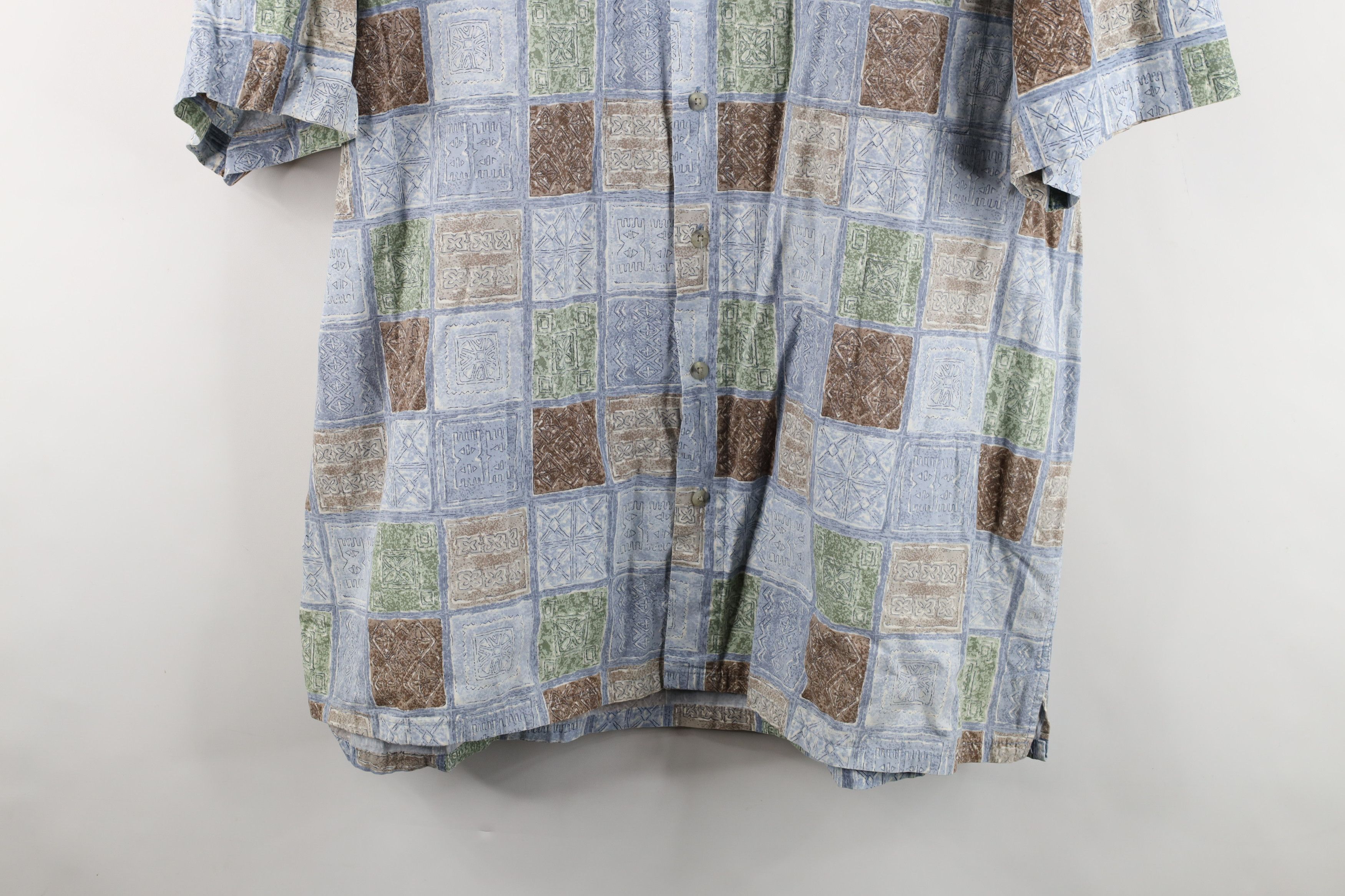Pierre Cardin Vintage 90s Pierre Cardin Tribal Luau Hawaiian Button Shirt Size US XL / EU 56 / 4 - 3 Thumbnail