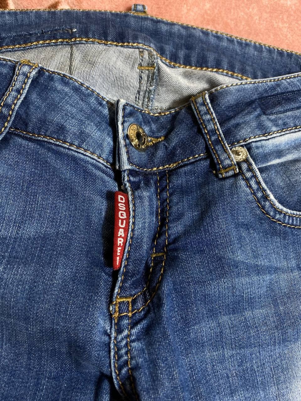 Dsquared2 × Vintage Vintage Dsquared2 Distressed Painted Made in Italy Jeans Size US 27 - 7 Thumbnail